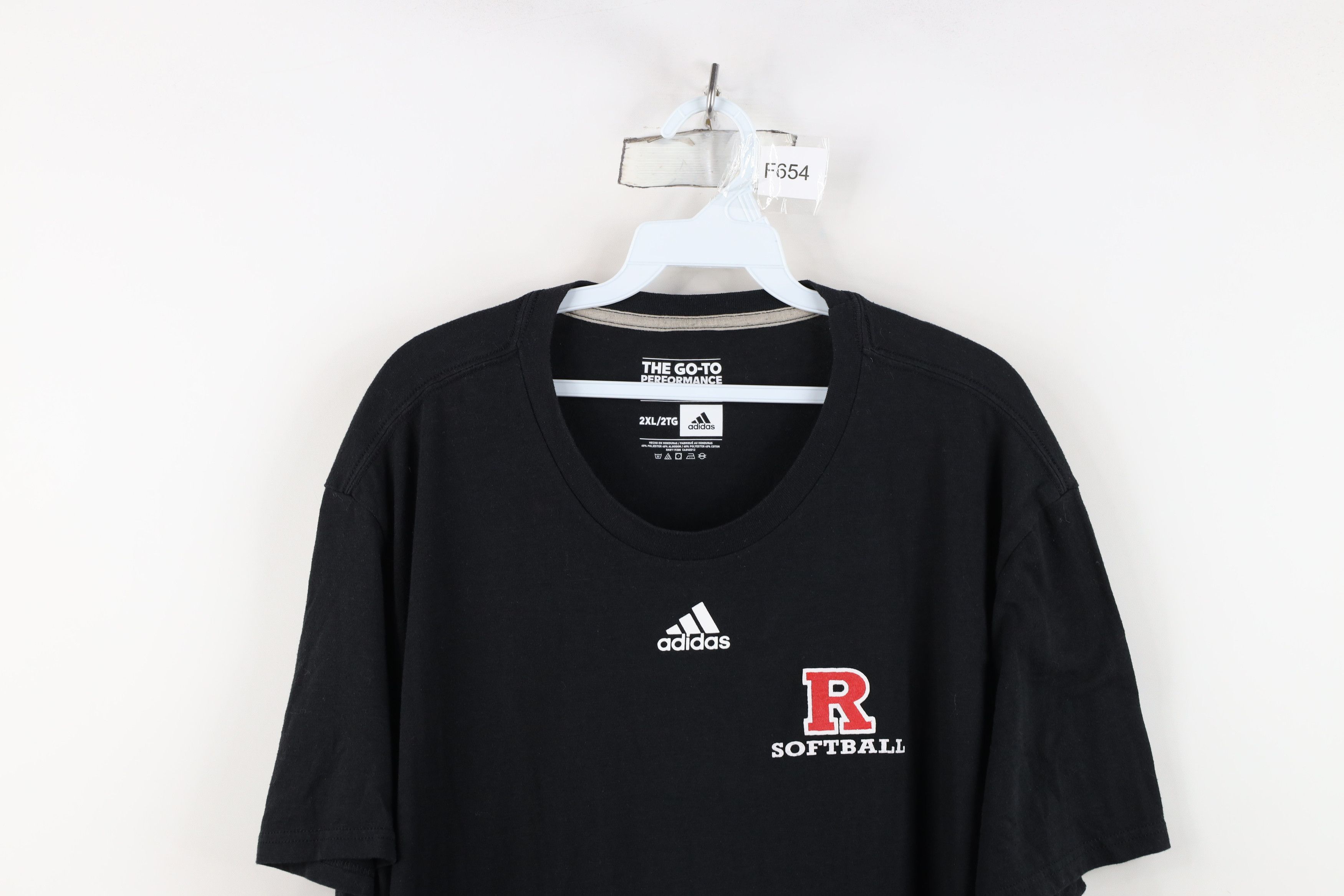 Adidas Adidas Rutgers University Softball Short Sleeve T-Shirt Size US XXL / EU 58 / 5 - 2 Thumbnail