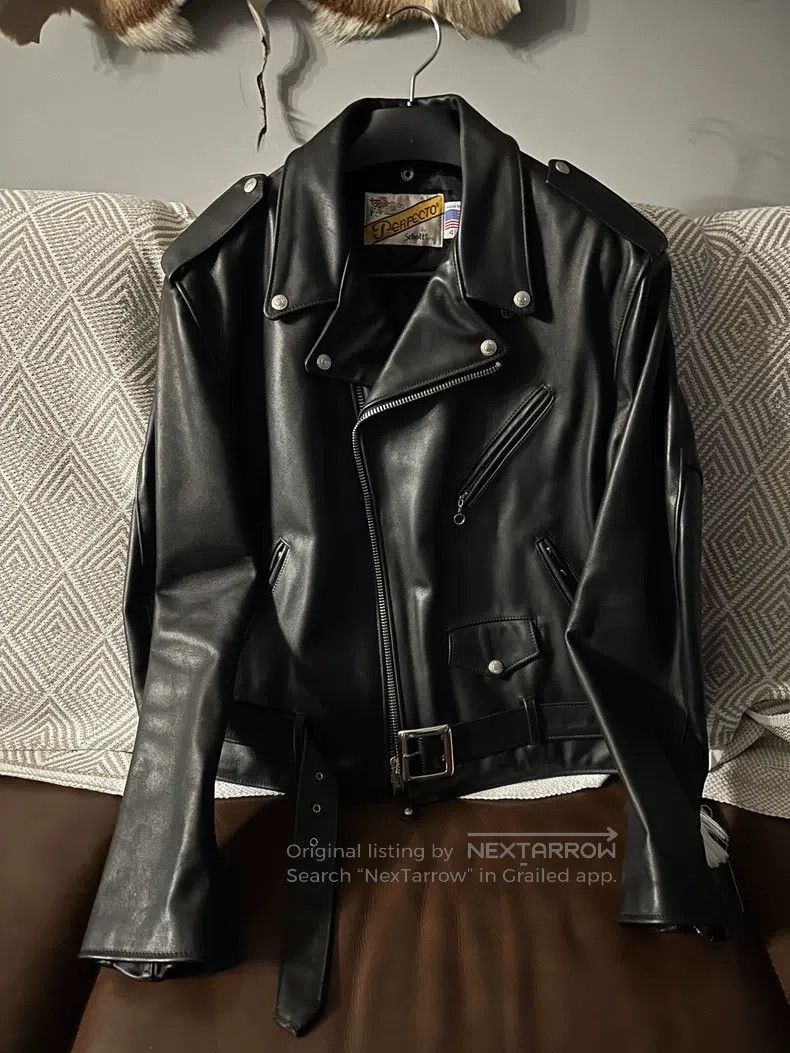 Schott Schott 118 Leather jacket Size US XXL / EU 58 / 5 - 1 Thumbnail
