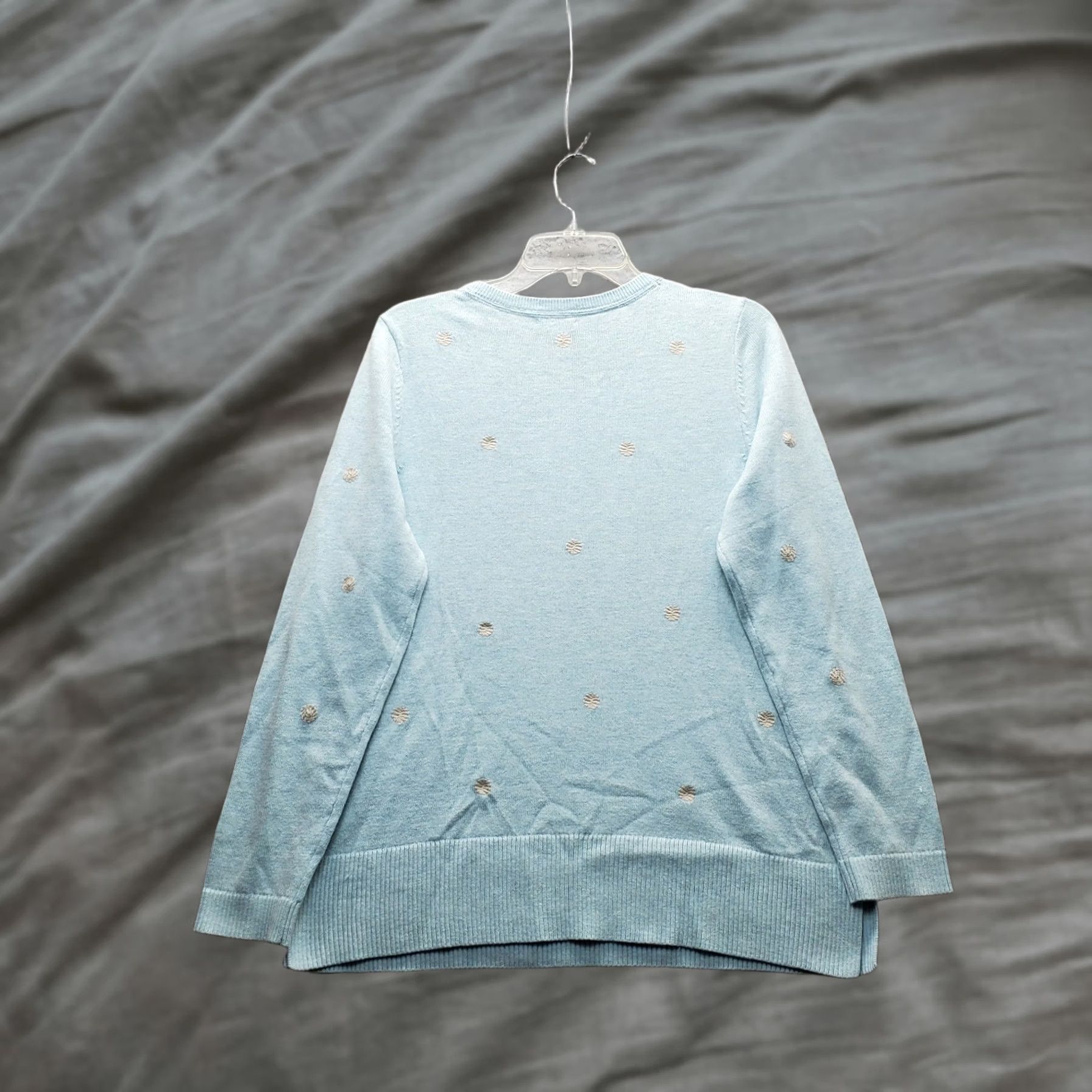 J. Jill J. Jill Sweater Womens Size M Multicolor Dot Embroidered Long Sleeve Pullover Size M / US 6-8 / IT 42-44 - 1 Thumbnail