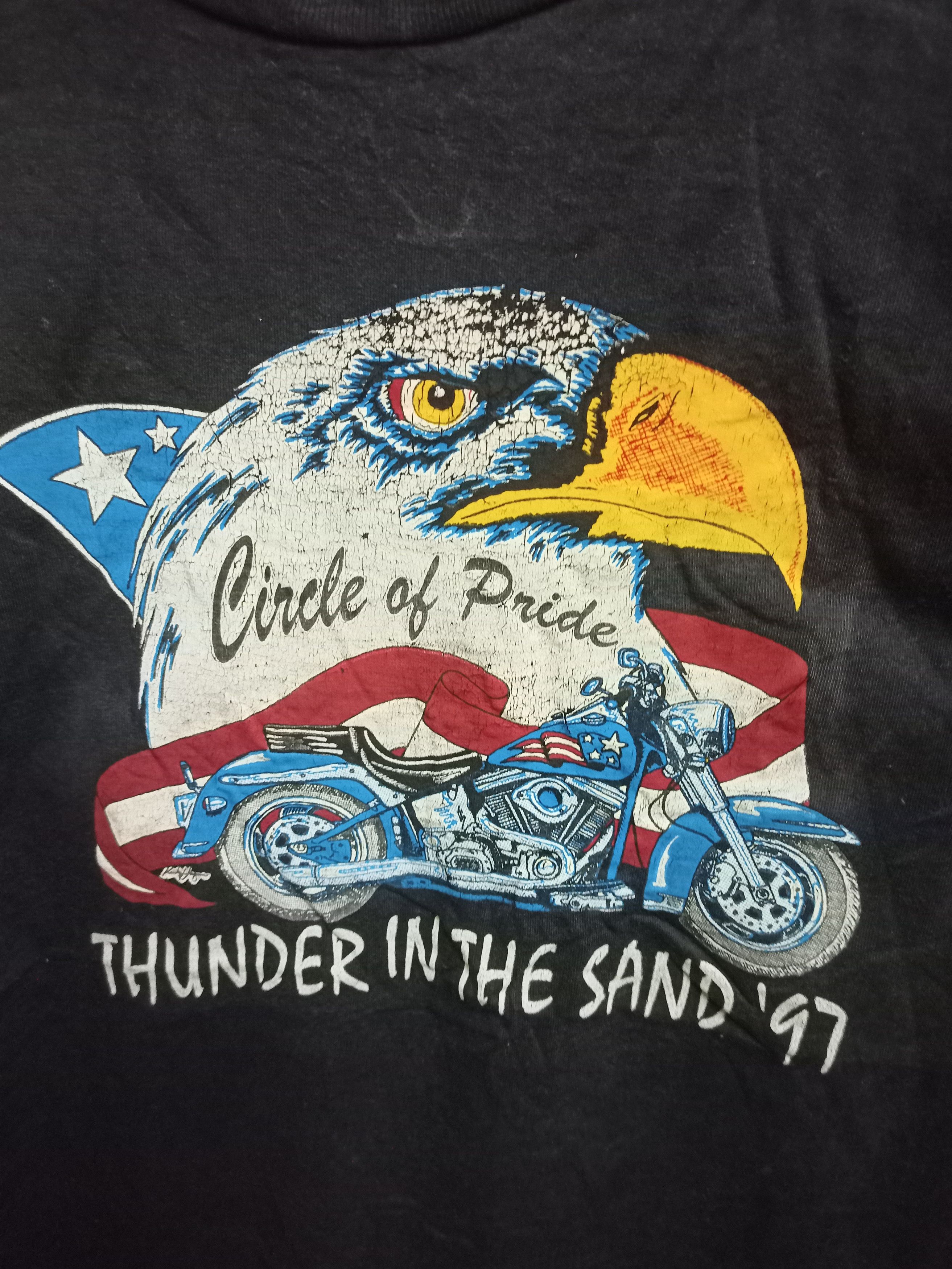 Other × Vintage Vintage 90s Biker Thunder In The Sand Size US L / EU 52-54 / 3 - 3 Thumbnail