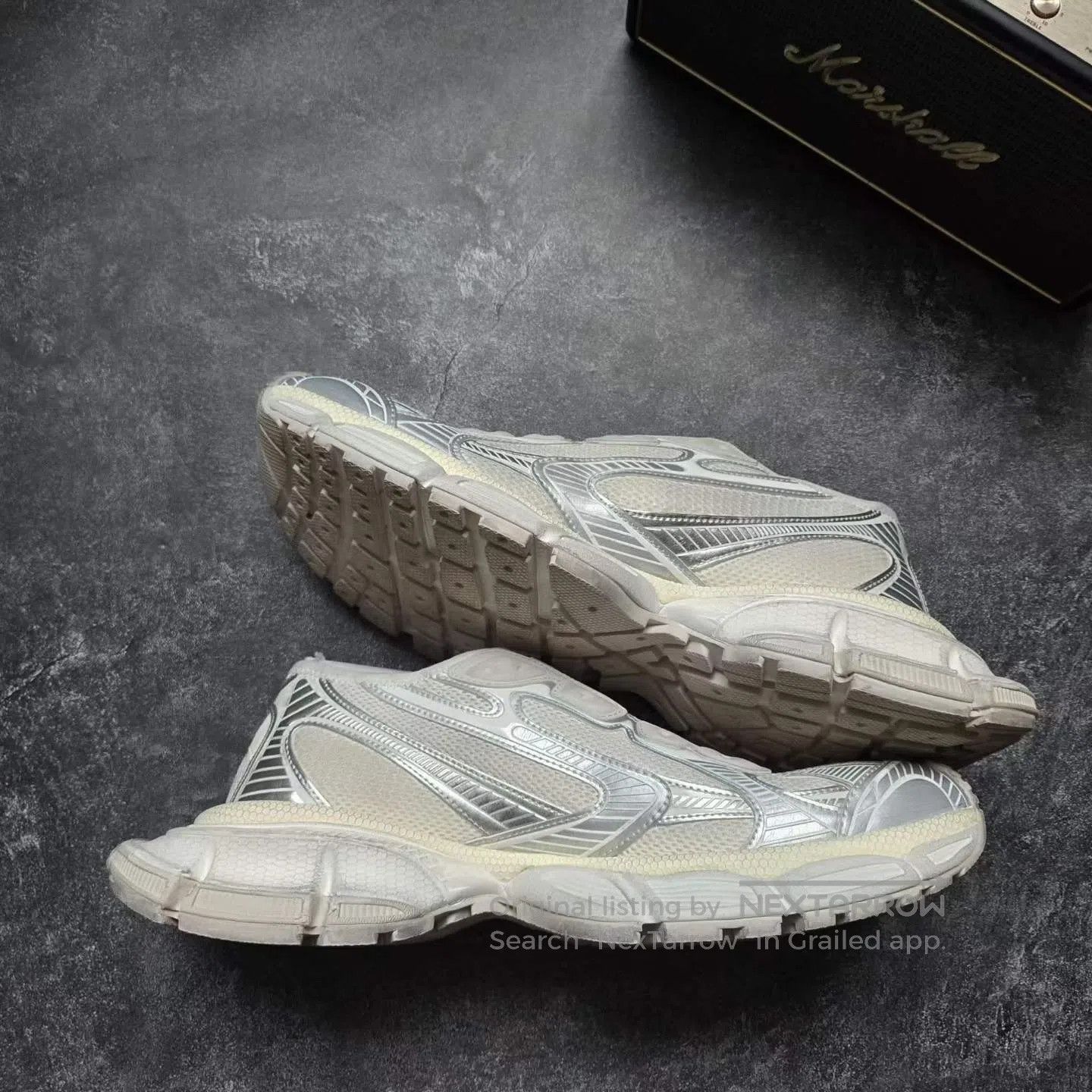 Balenciaga Balenciaga 3XL Grey White Slip-On Sneakers| Size US 10 / EU 43 - 9 Thumbnail