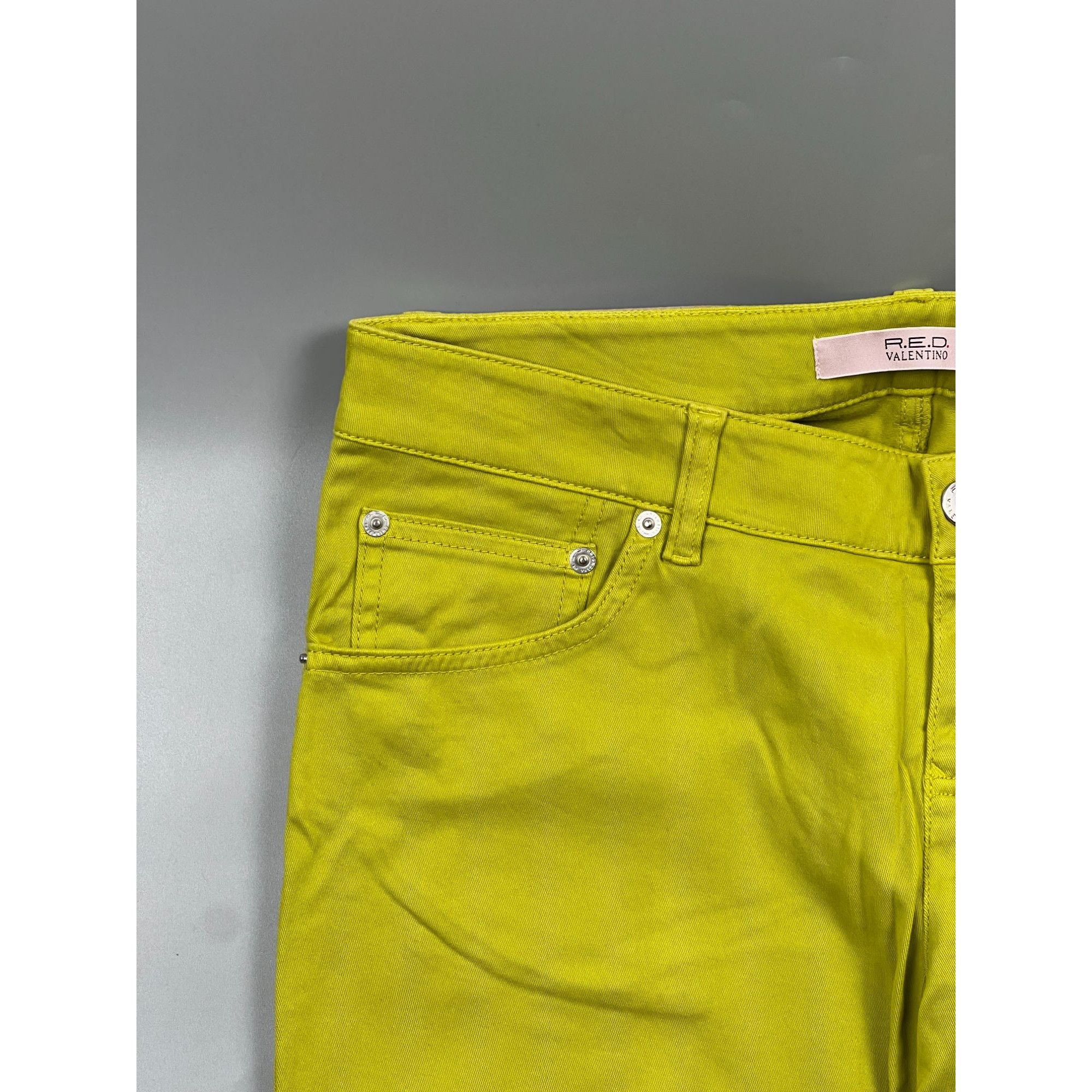 RED Valentino R.E.D. Valentino Green Bootcut Pants (Y0884) Size 30" / US 8 / IT 44 - 3 Thumbnail