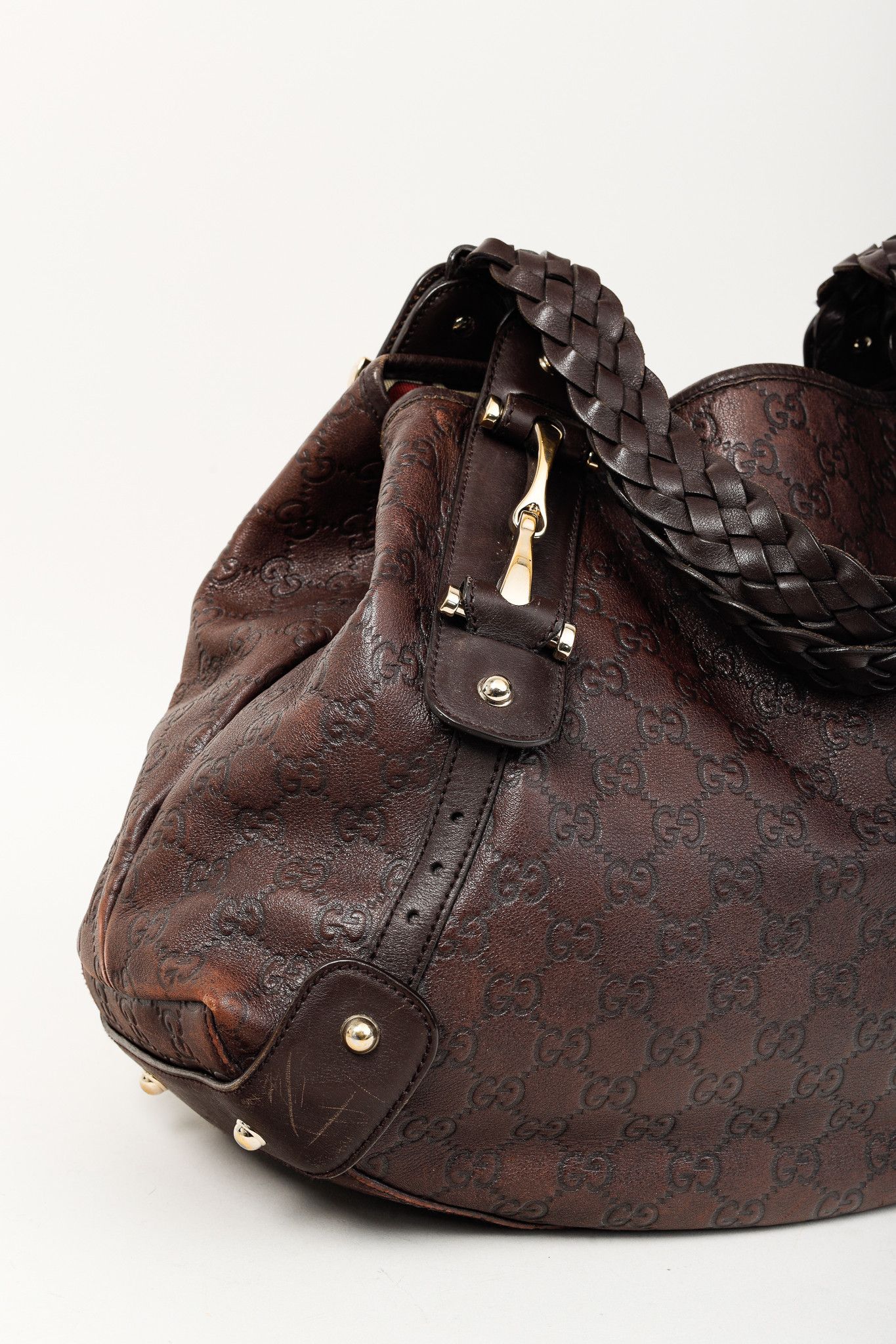 Gucci Gucci Pelham Brown Guccissima Horsebit Hobo Bag Size ONE SIZE - 8 Thumbnail