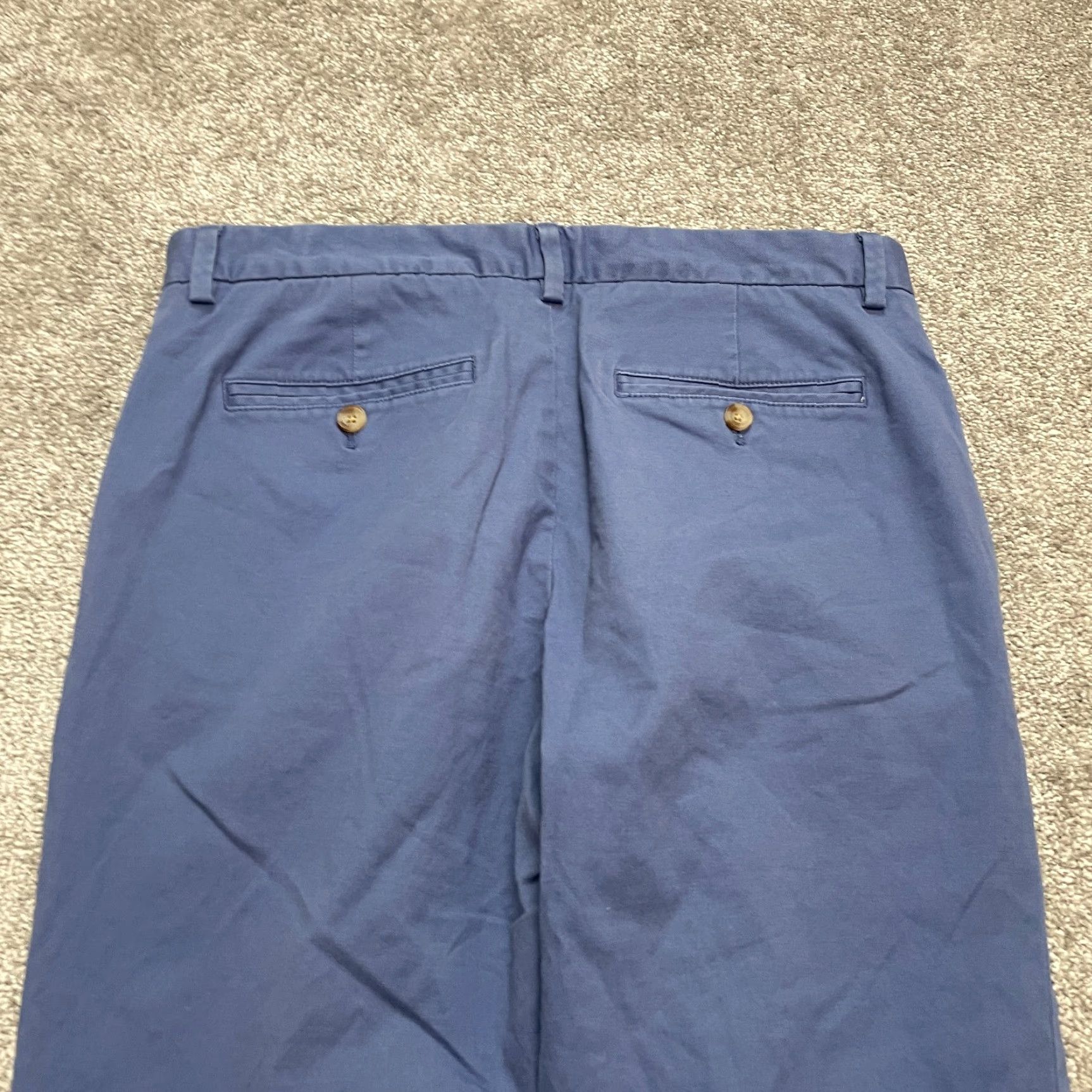 Vineyard Vines Vineyard Vines Breaker Chino Pants Mens 32x32 Blue Straight Leg Cotton Stretch Size US 32 / EU 48 - 3 Thumbnail