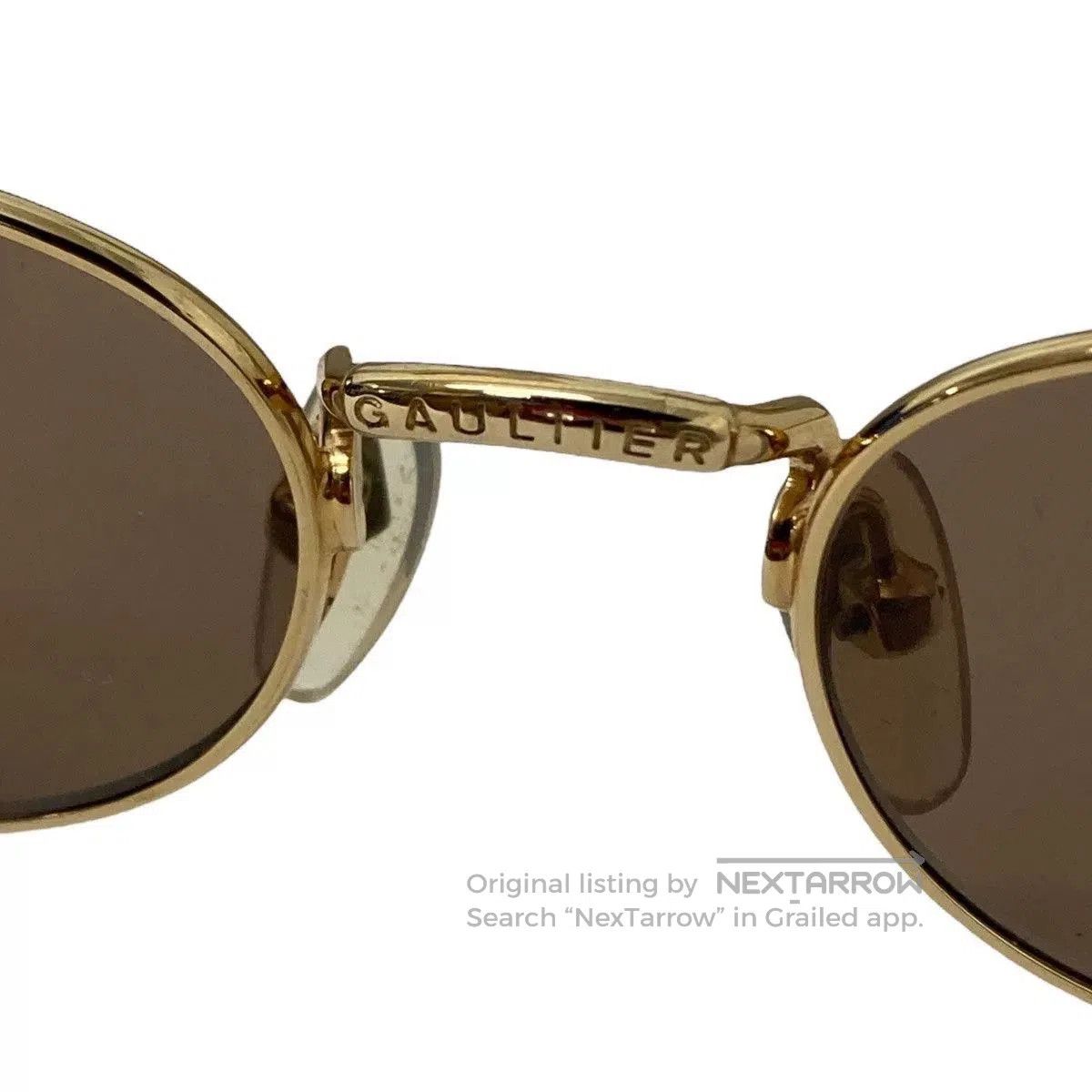 Jean Paul Gaultier jean paul gaultier gold circle sunglasses. Size ONE SIZE - 5 Thumbnail