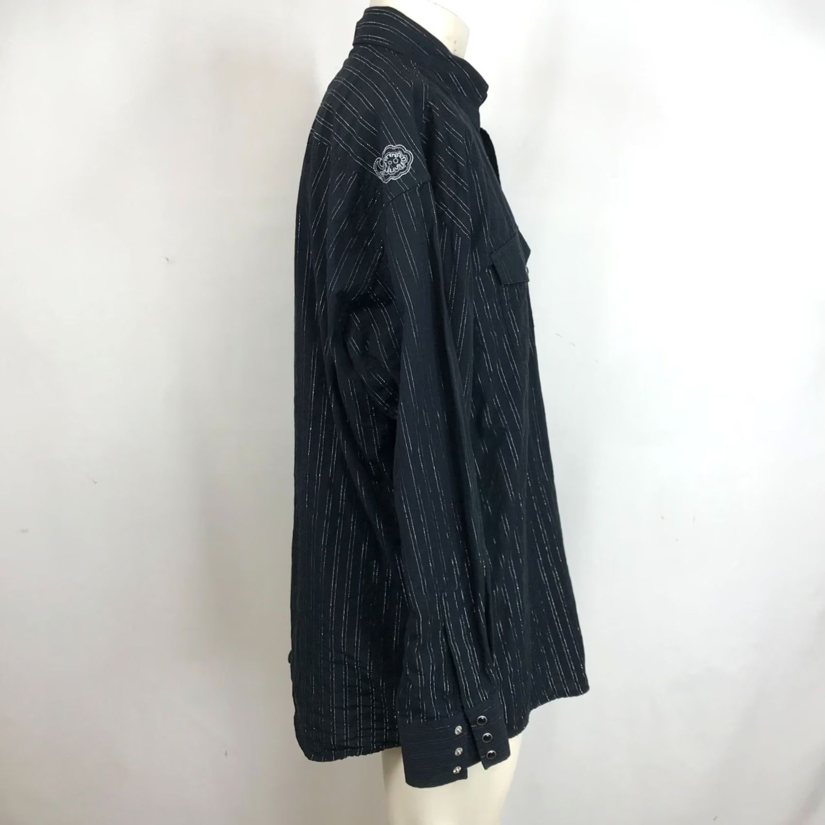 George GEORGE STRAIT TROUBADOUR COLLECTION - XL BLACK - SILVER BUTTON UP SHIRT Size US XL / EU 56 / 4 - 4 Thumbnail