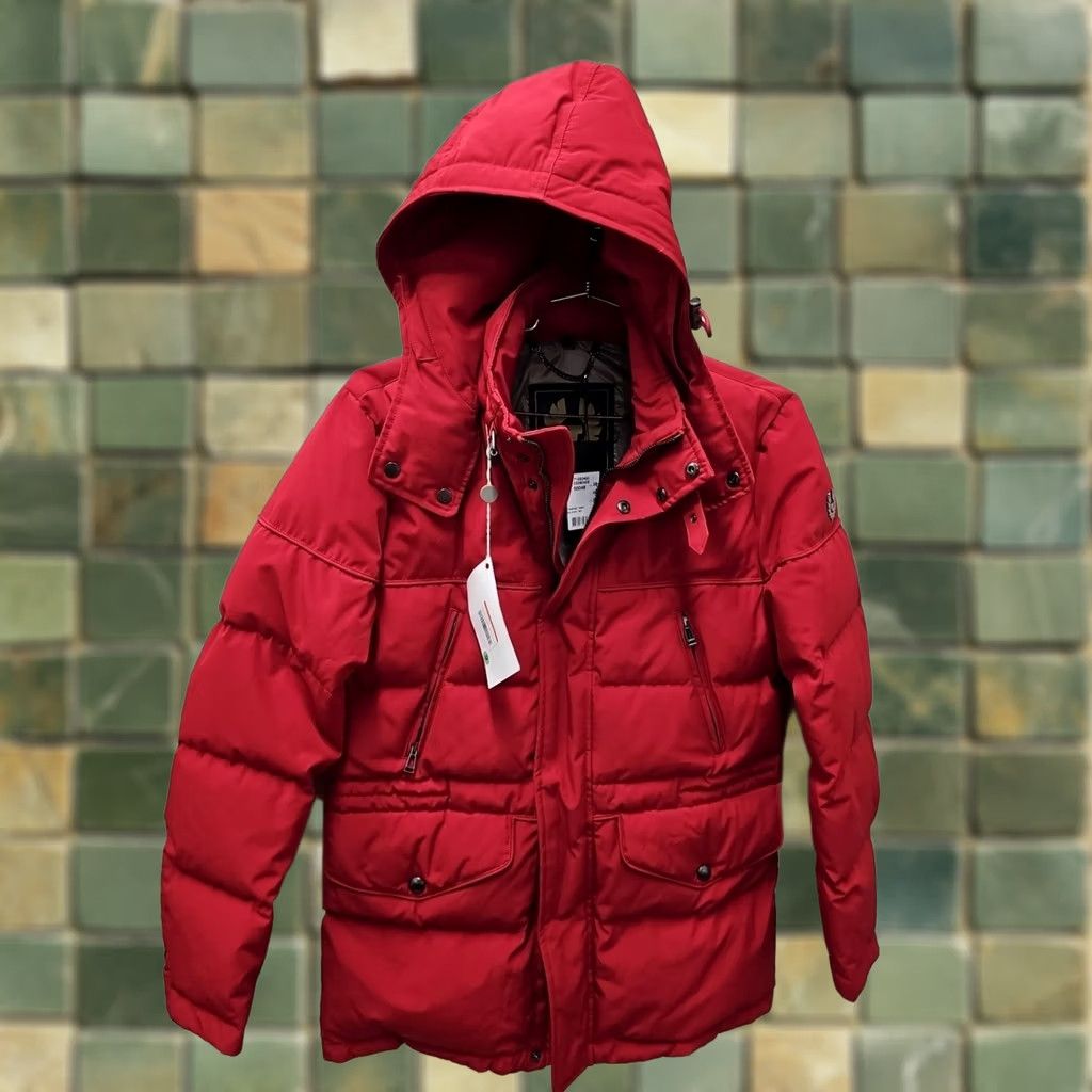Belstaff Belstaff Parka Jacket Down Filled Traverse Mid-Length Zip Black 38 Men Wool/Cotton Down Jacket Size US XXS / EU 40 - 1 Thumbnail