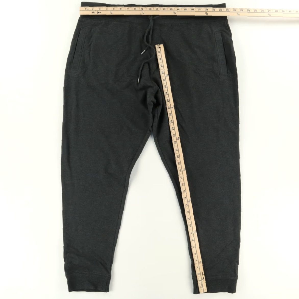 Peter Millar Peter Millar Jogger Pants Charcoal Men's 2XL Stretch Lava Washed Cotton Blend Fleece Regular Inseam 31in Waist 21in Size US 39 - 3 Thumbnail
