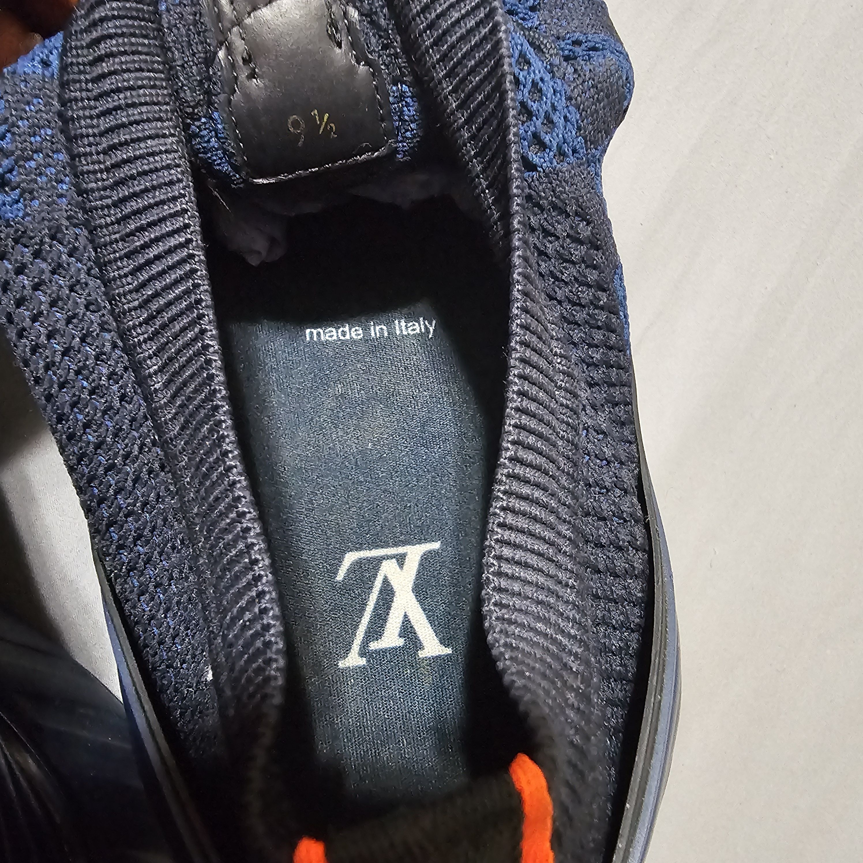 Louis Vuitton Louis Vuitton Navy Blue/Black Damier Knit Sneaker US 10.5 Size US 10.5 / EU 43-44 - 10 Thumbnail