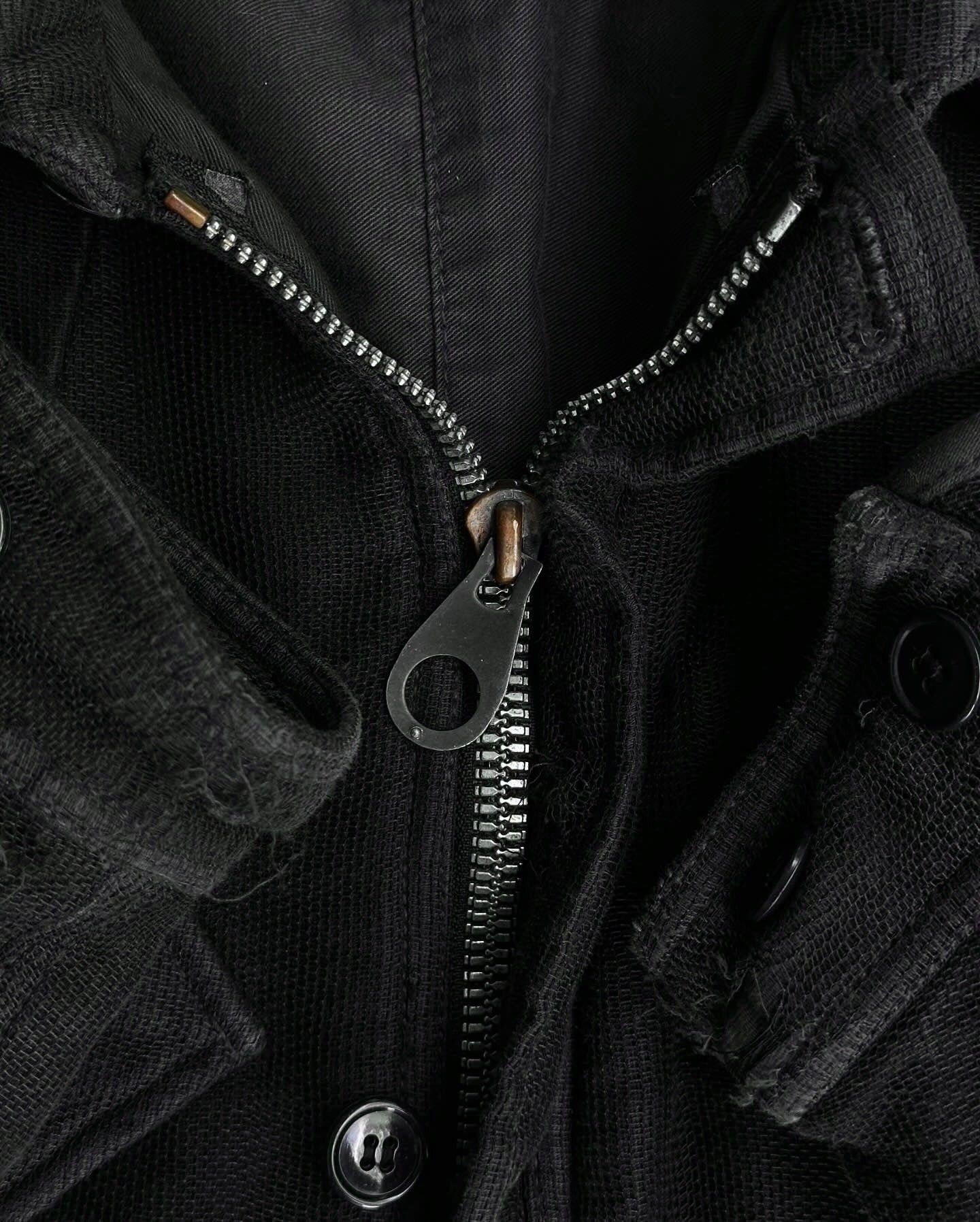 If Six Was Nine × Japanese Brand × Maison MIHARA YASUHIRO MiharaYasuhiro AW05 Distressed Mesh Military Jacket Size US S / EU 44-46 / 1 - 3 Thumbnail
