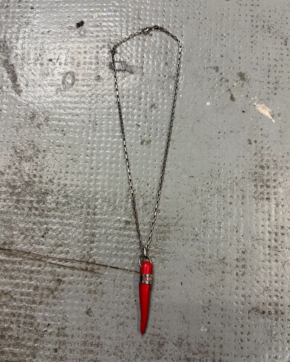 Dolce & Gabbana 2000s Dolce & Gabbana Red Tooth Necklace Size ONE SIZE - 1 Thumbnail