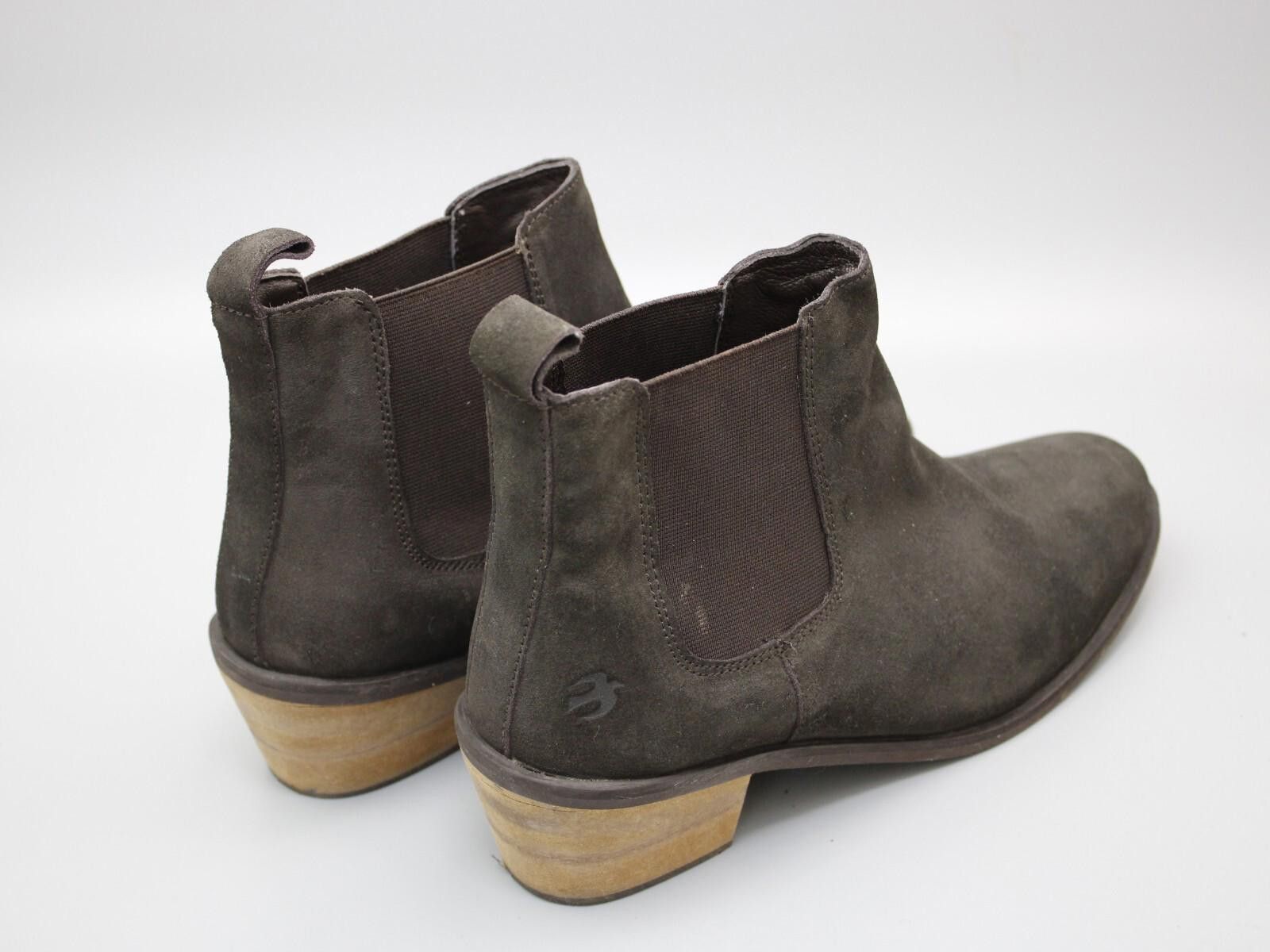Designer BRAKEBURN Women Chelsea Boots Size 7 Brown Suede Leather Size US 9 / IT 39 - 2 Thumbnail
