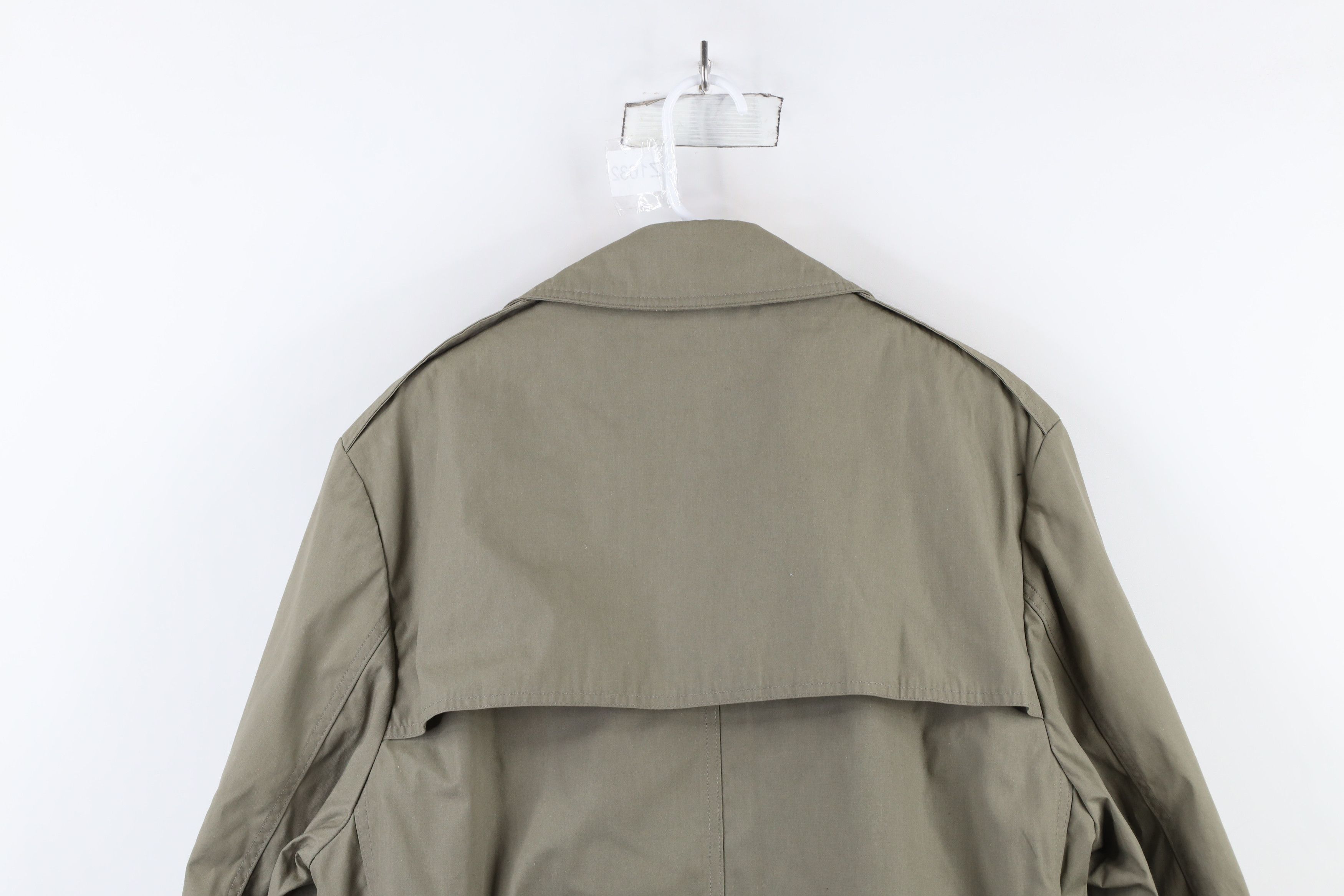 Vintage Vintage 90s Military Weather Trench Coat Jacket Pewter USA Size US L / EU 52-54 / 3 - 16 Thumbnail