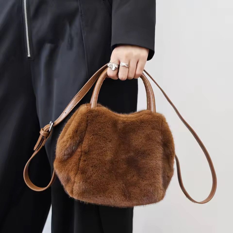Other Faux Fur Casual Designer Tote Crossbody Mini Bag Size ONE SIZE - 1 Thumbnail