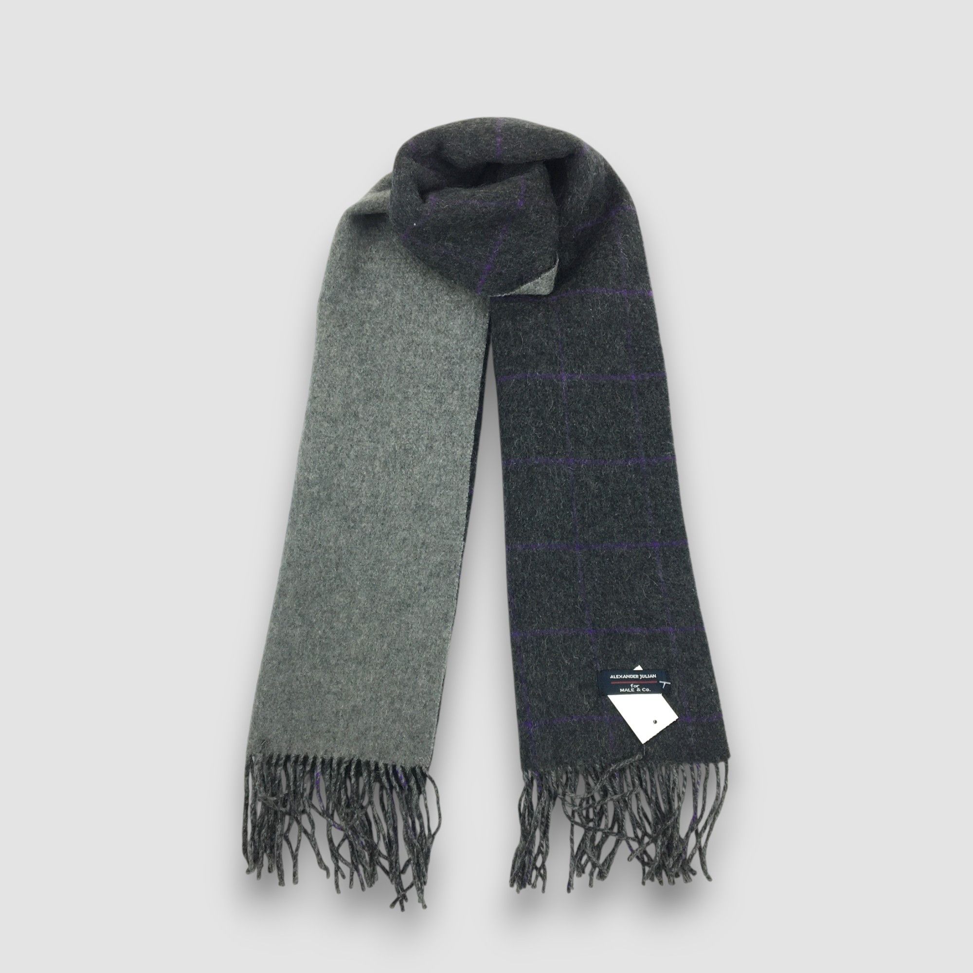 Alexander Julian Vintage Alexander Julian Scarf Wool Winter Fringe Scarves Size ONE SIZE - 5 Thumbnail