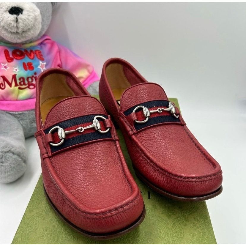 Gucci Men's Gucci horse bit web striped loafer size 9 Size US 9.5 / EU 42-43 - 1 Thumbnail