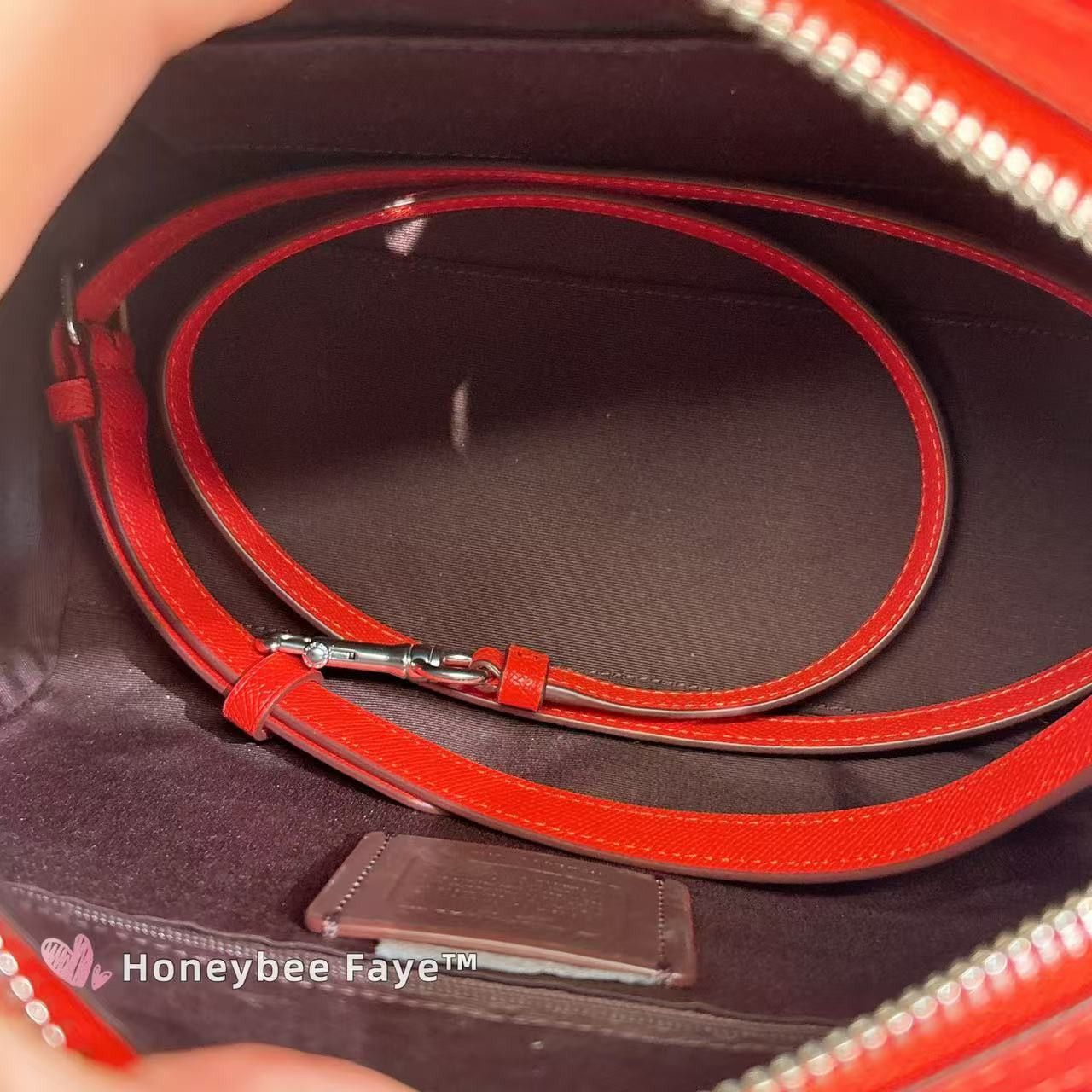 Coach NWT Coach Rowan Satchel CH282 Sliver/ Miami Red Size ONE SIZE - 5 Thumbnail