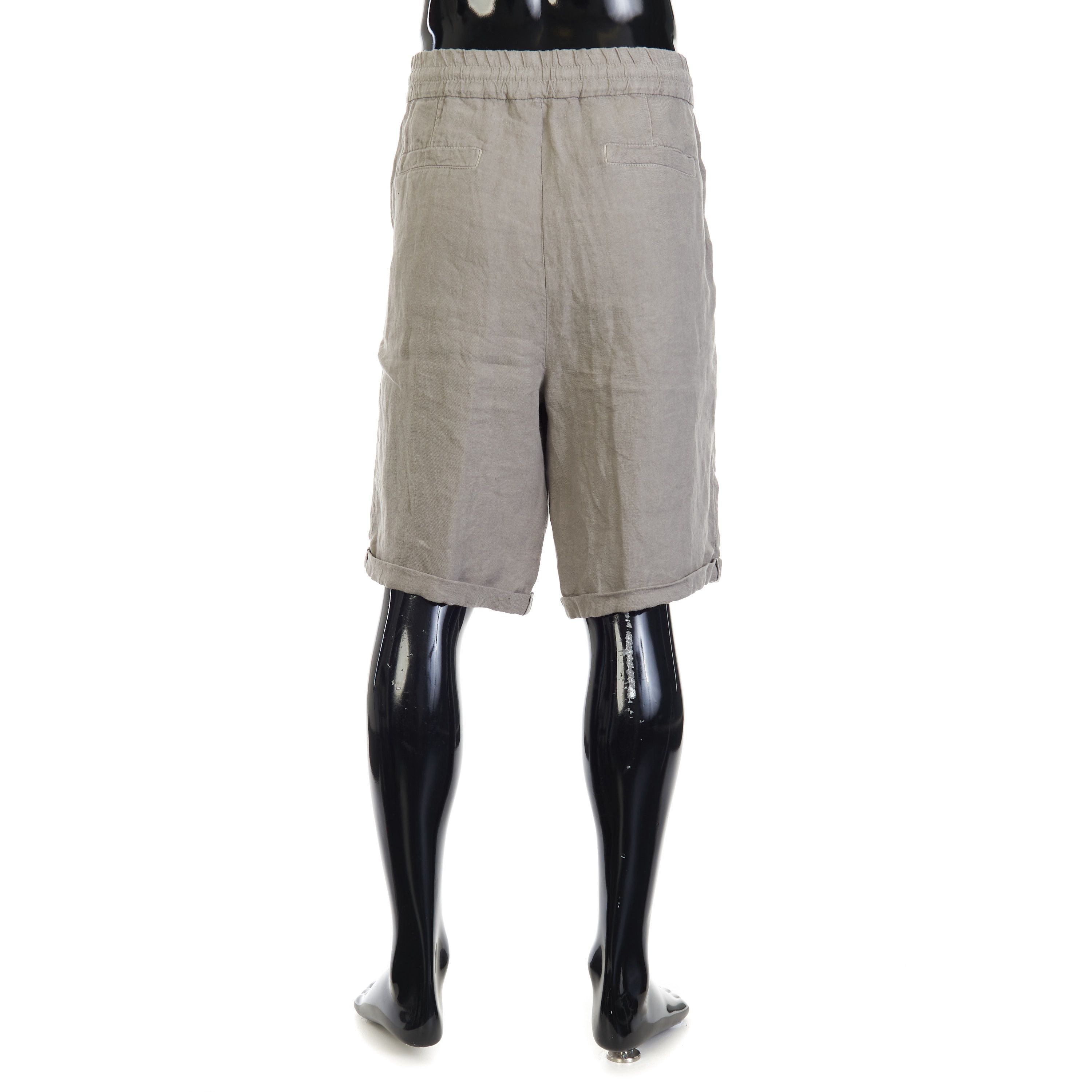 Brunello Cucinelli Linen Bermuda Shorts - Drawstring, Double Pleats Size US 36 / EU 52 - 4 Thumbnail
