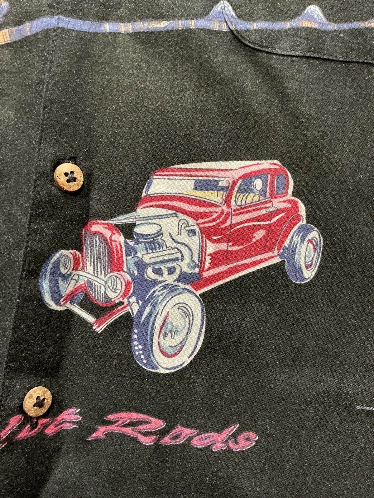 Vintage Vintage Bluewater Wear Hot Rods Cars Racing Hawaiian Shirt Size US XXL / EU 58 / 5 - 5 Thumbnail