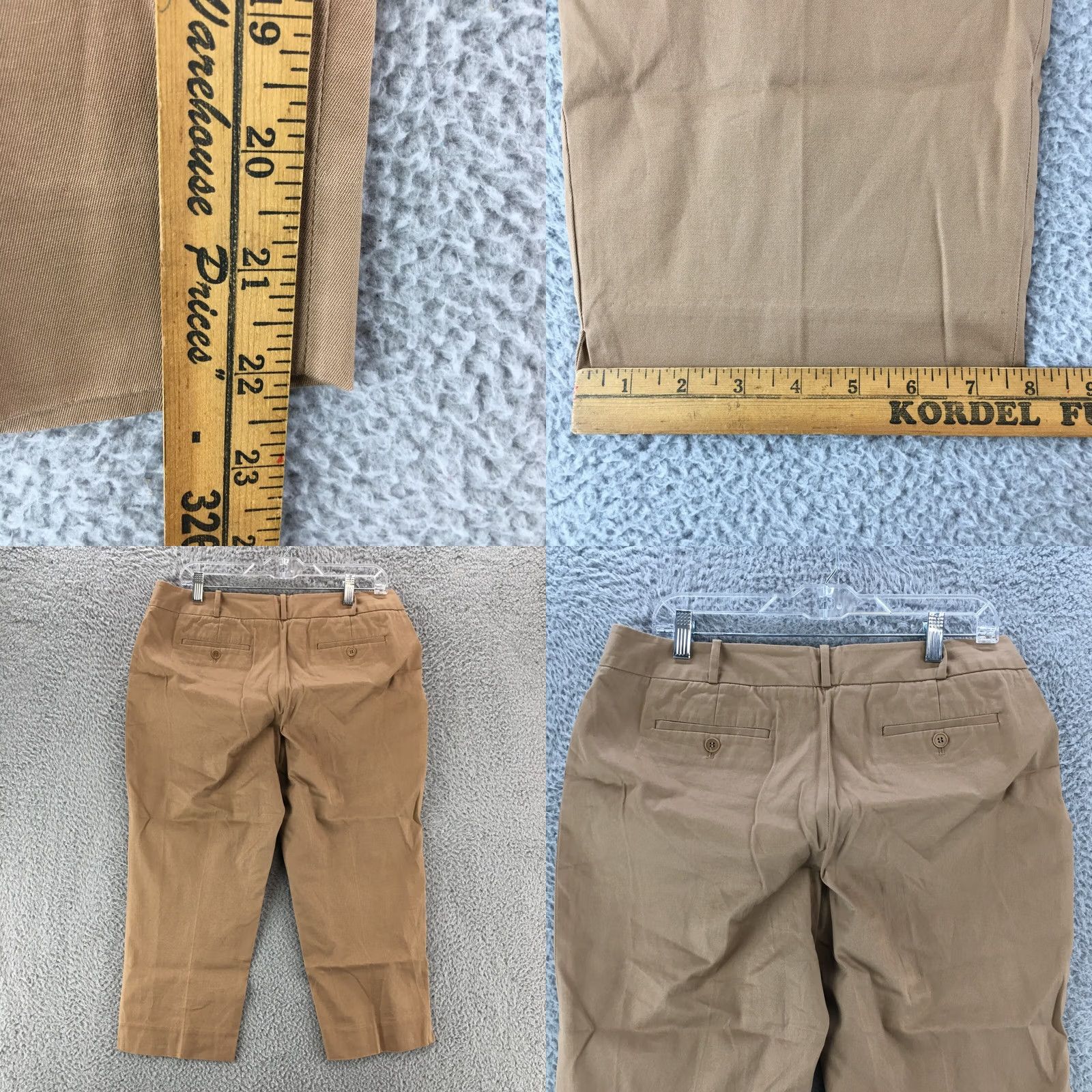 Talbots Talbots Signature Capri Cropped Pants Womens 12P Beige Mid Rise Zip Fly Casual Size 34" / US 12 / IT 48 - 8 Thumbnail