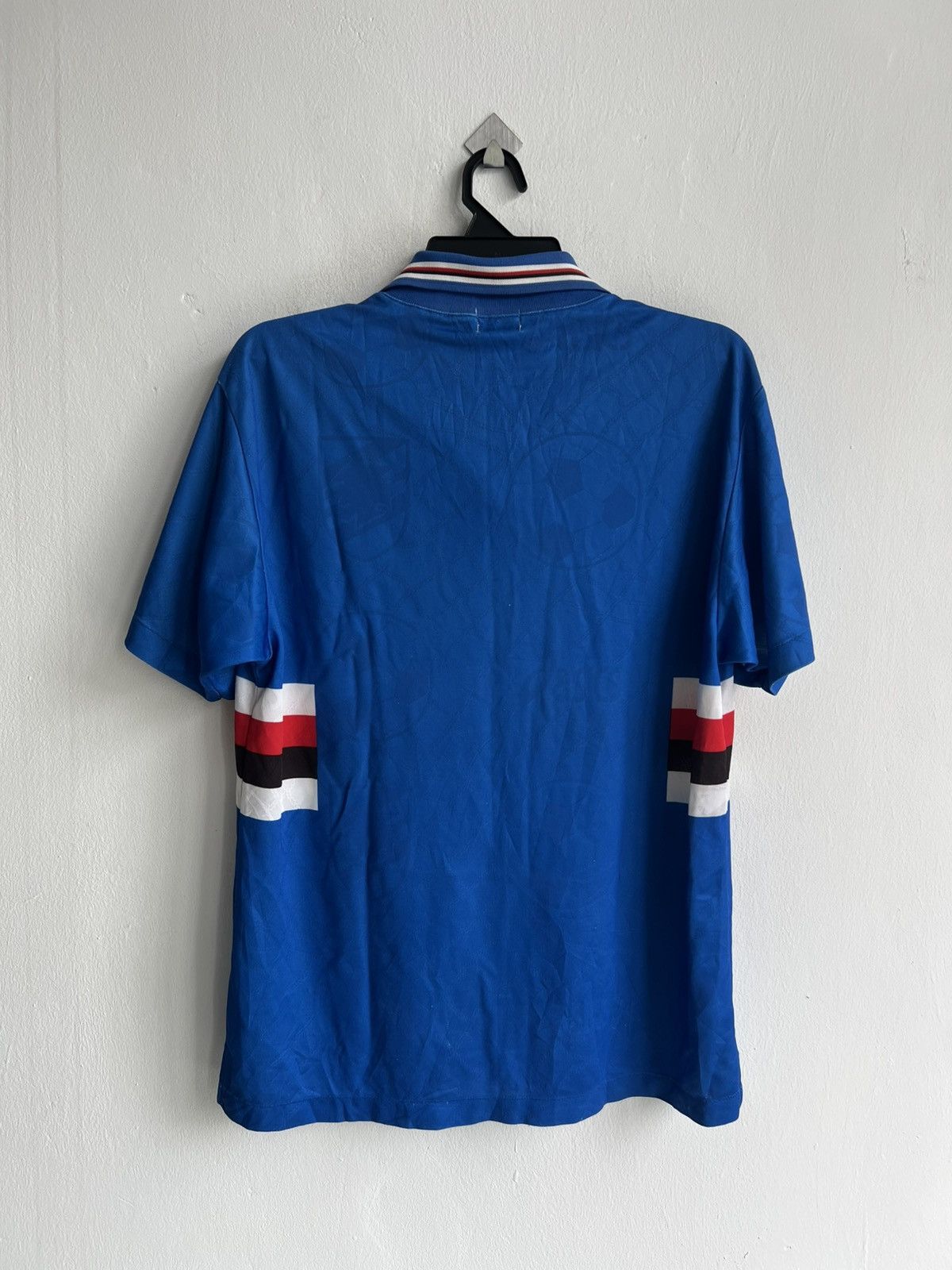 Vintage Vintage 1993/94 Asics Sampdoria FC Ribbon Collar Home Jersey Size US M / EU 48-50 / 2 - 2 Thumbnail