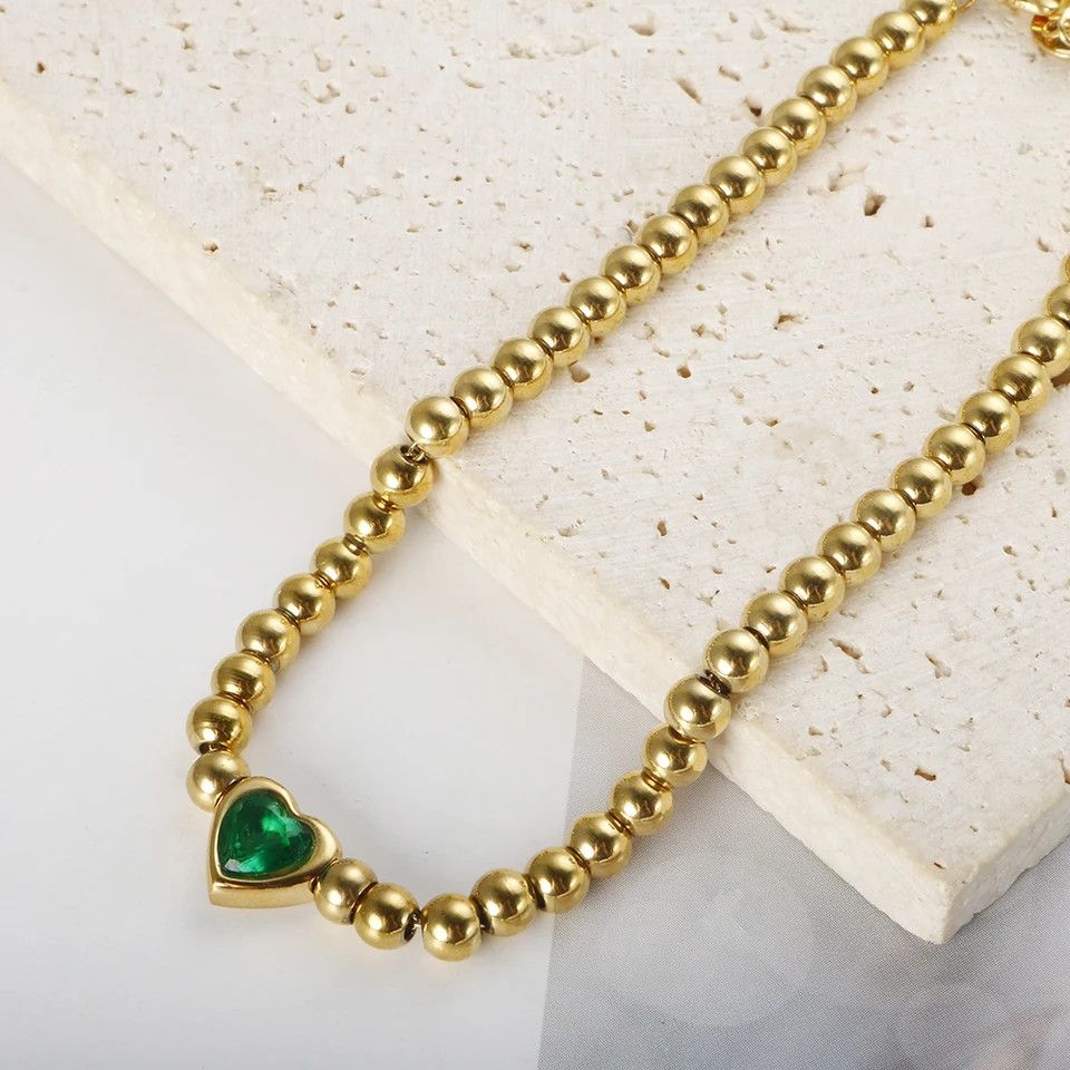 Jewelry Round Bead Ball Love Crystal Inlaid Bracelet 18k Size ONE SIZE - 3 Thumbnail