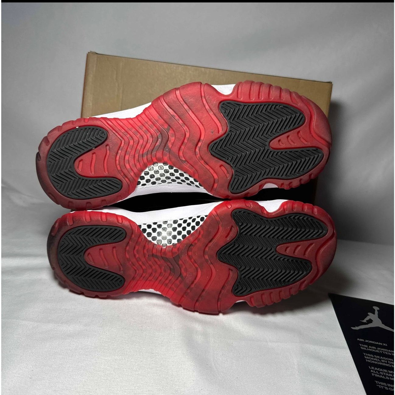 Jordan Brand × Nike Size 7.5 - Nike Air Jordan 11 Retro Bred 2019 Men's Shoes Size US 7.5 / EU 40-41 - 6 Thumbnail