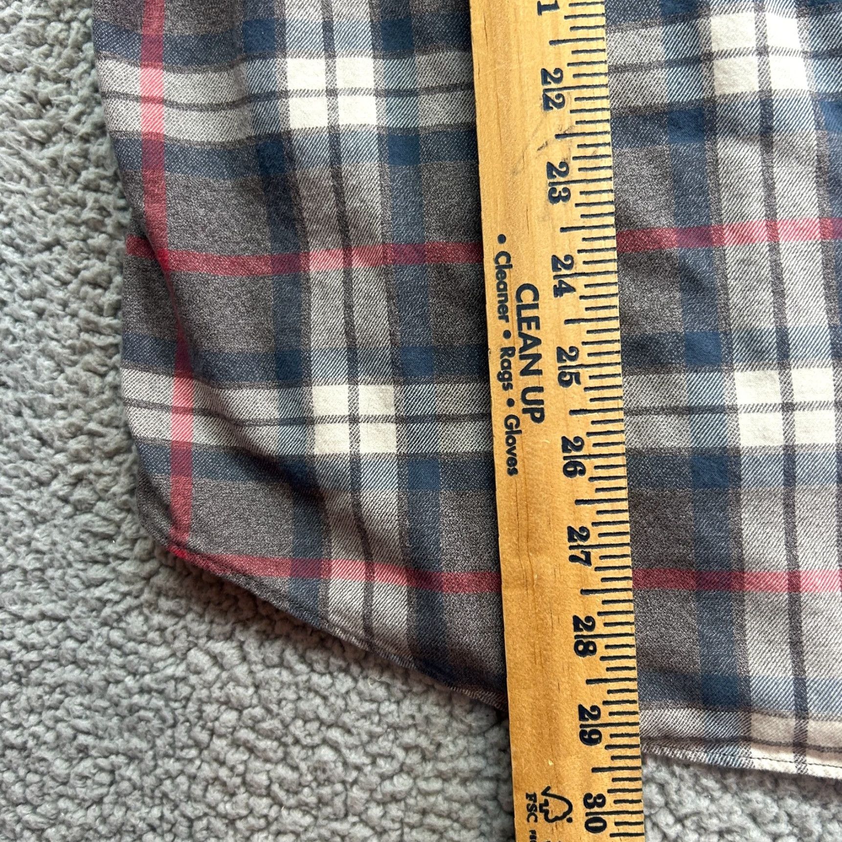 J.Crew J.CREW Mid-Weight Flannel Workshirt Gray Blue Red Plaid Mens Slim XL Size US XL / EU 56 / 4 - 5 Thumbnail