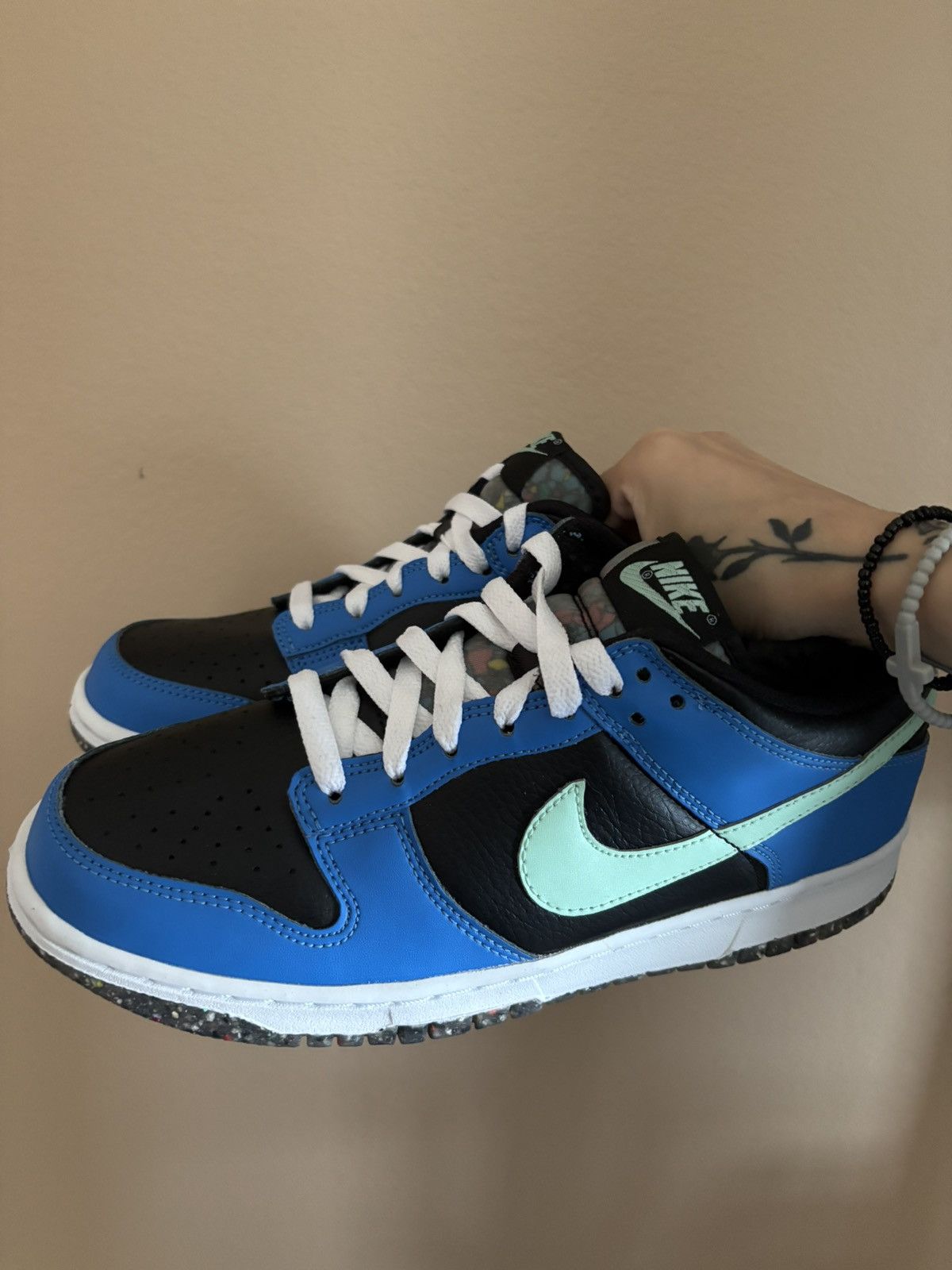 Nike Nike Dunk Low SE GS 'Black Light Photo Blue Mint Foam' Size US 7 / EU 40 - 6 Thumbnail