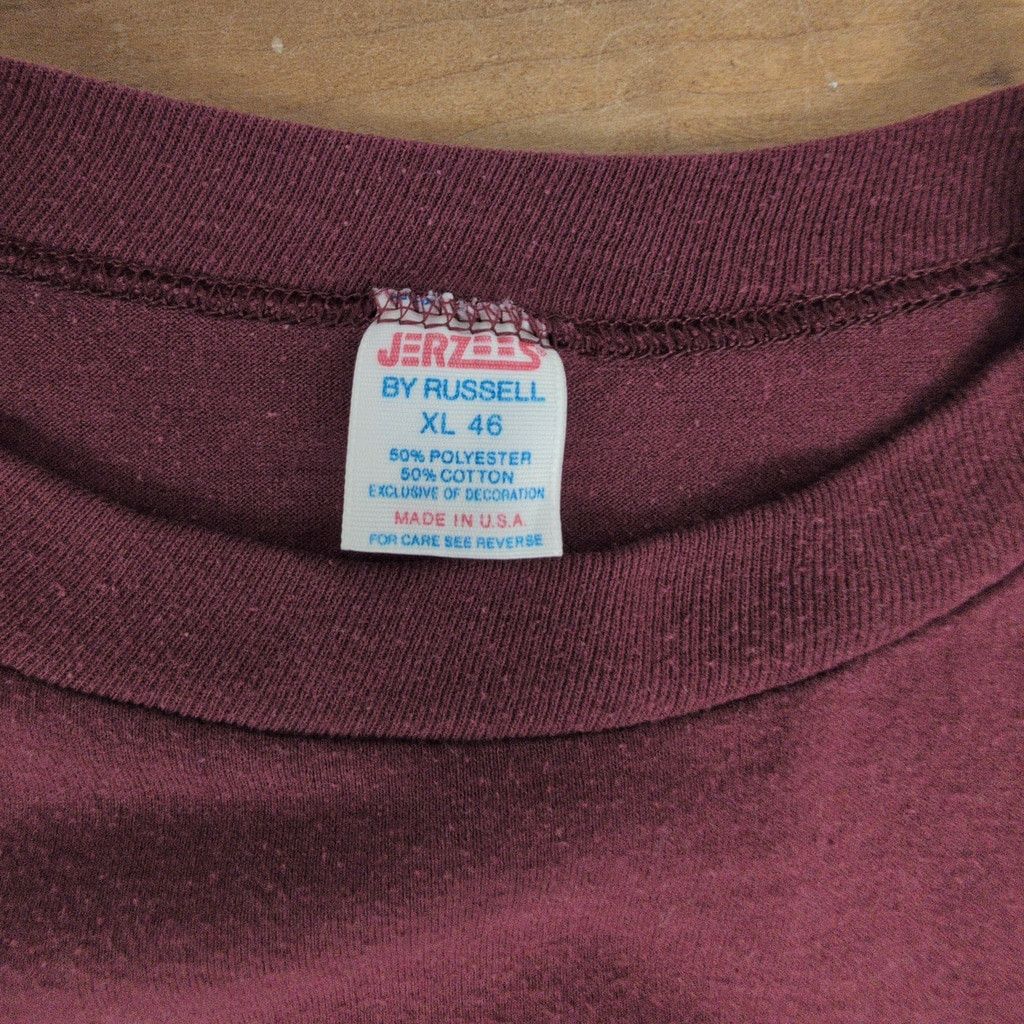 Jerzees × Vintage 1986 Dated Old Roxbury (CT) Days Crimson T-Shirt USA Made Size US XL / EU 56 / 4 - 2 Thumbnail