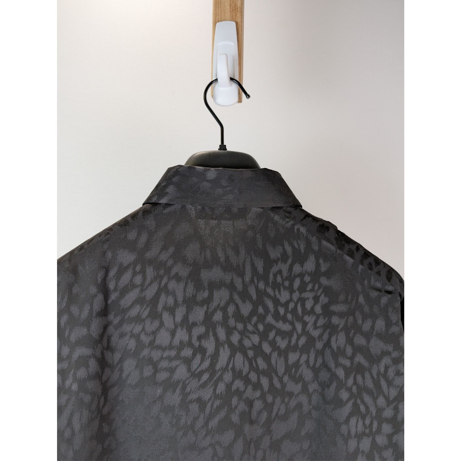 Saint Laurent Paris o1rshd1 Chemise Blouse Boxy Leopard Eclatant Shirt in Black Size US XS / EU 42 / 0 - 15 Thumbnail