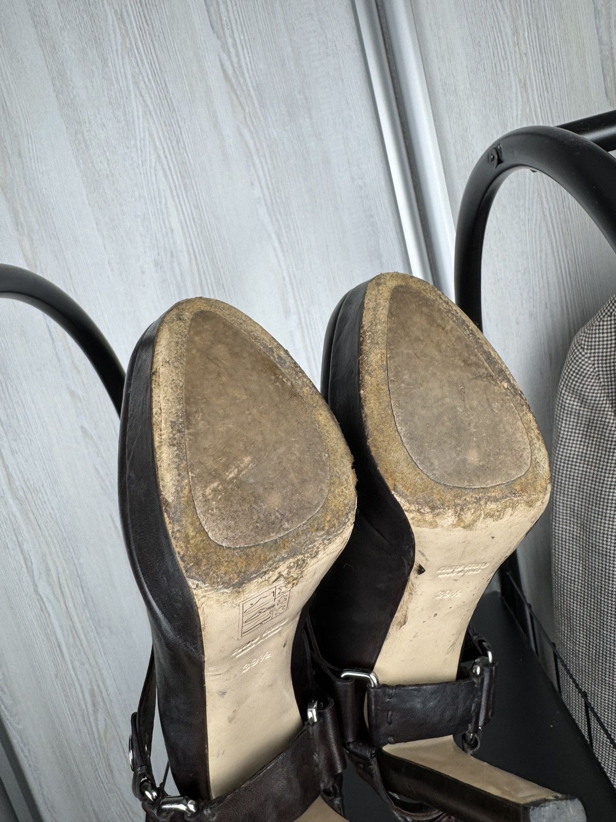 Miu Miu MIU MIU Biker Pumps Boots Heels Women's Brown Leather 39.5 Size US 9.5 / IT 39.5 - 17 Thumbnail