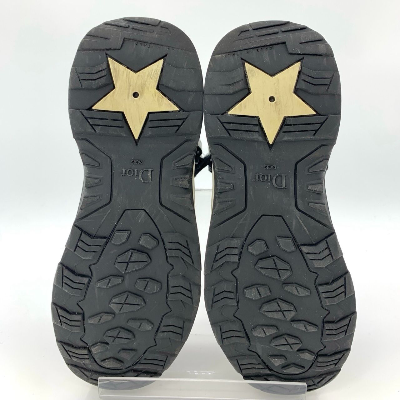 Dior Dior Logo Leather Lace-Up Black High-Top Casual Shoes - Siz Size US 5.5 / IT 35.5 - 4 Thumbnail