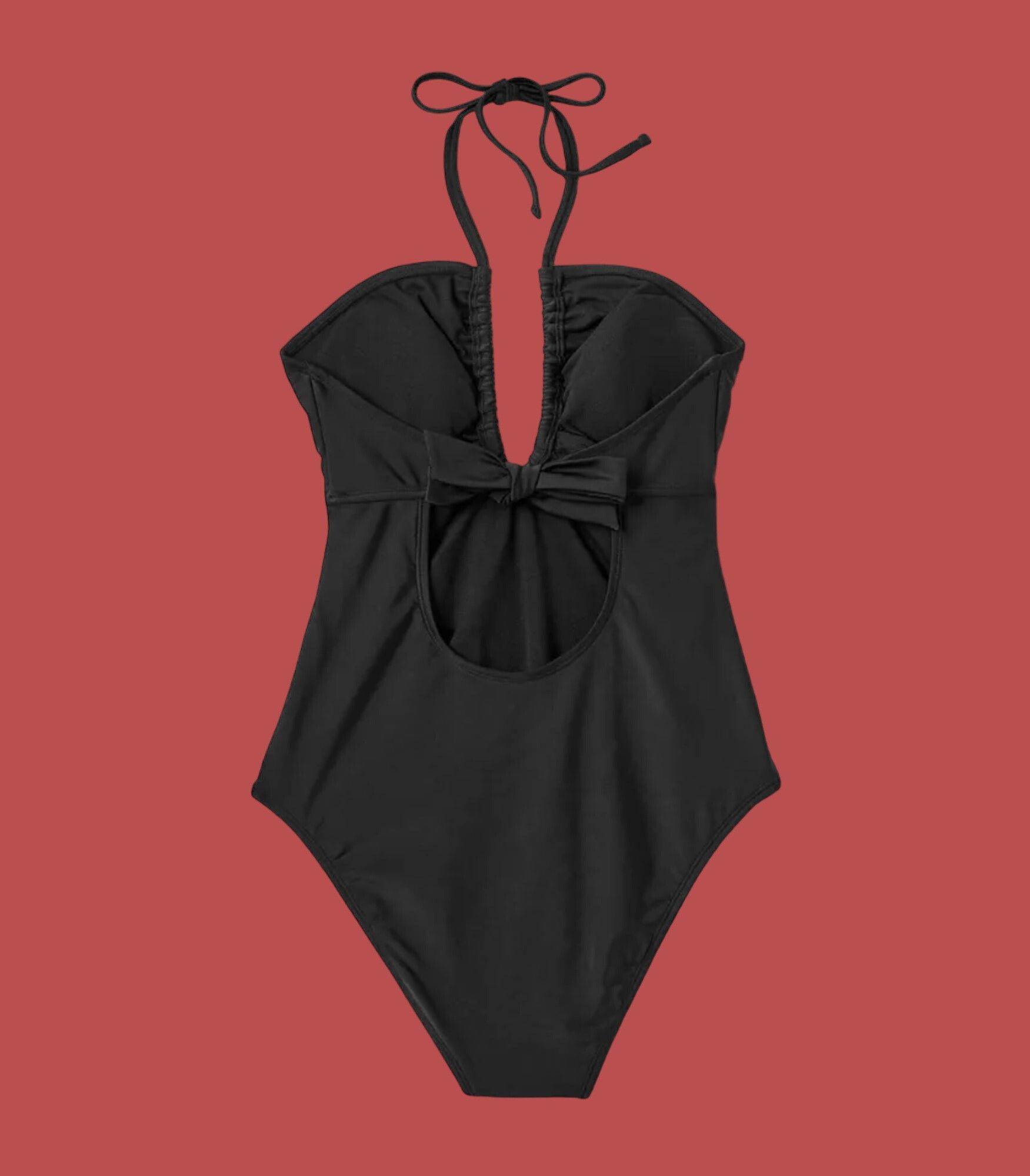 Other Shade & Shore- Women's Halter Keyhole Bandeau One Piece Swim Size ONE SIZE - 6 Thumbnail