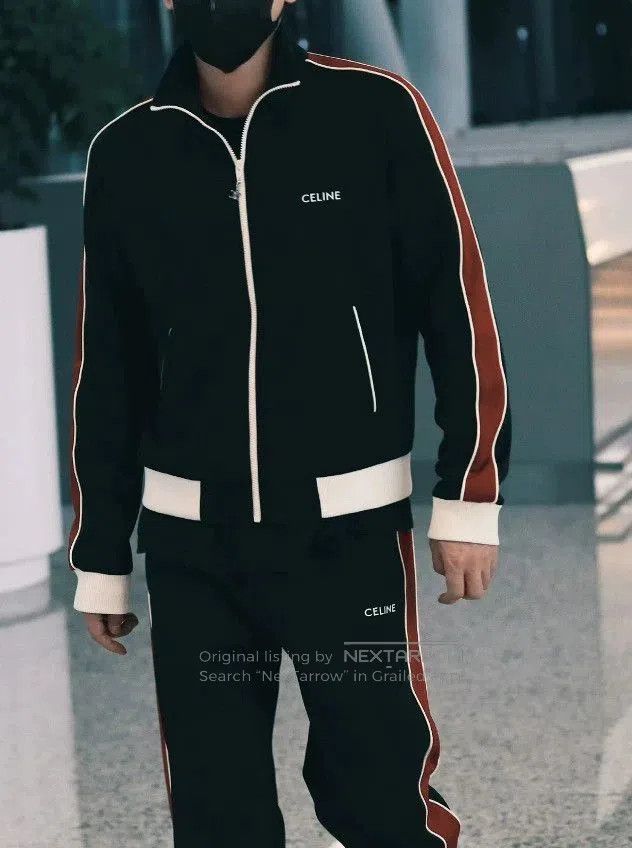 Celine celine black embroidered logo jacket. Size L / US 10 / IT 46 - 5 Thumbnail