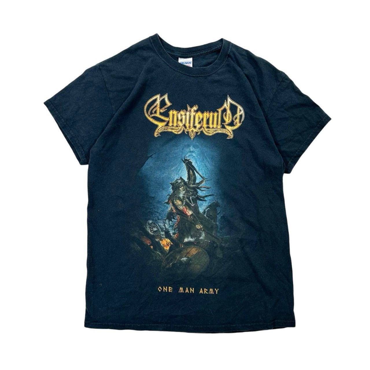 Vintage Vintage 00s Ensiferum One Man Army Graphic Band T Shirt Size US M / EU 48-50 / 2 - 1 Thumbnail