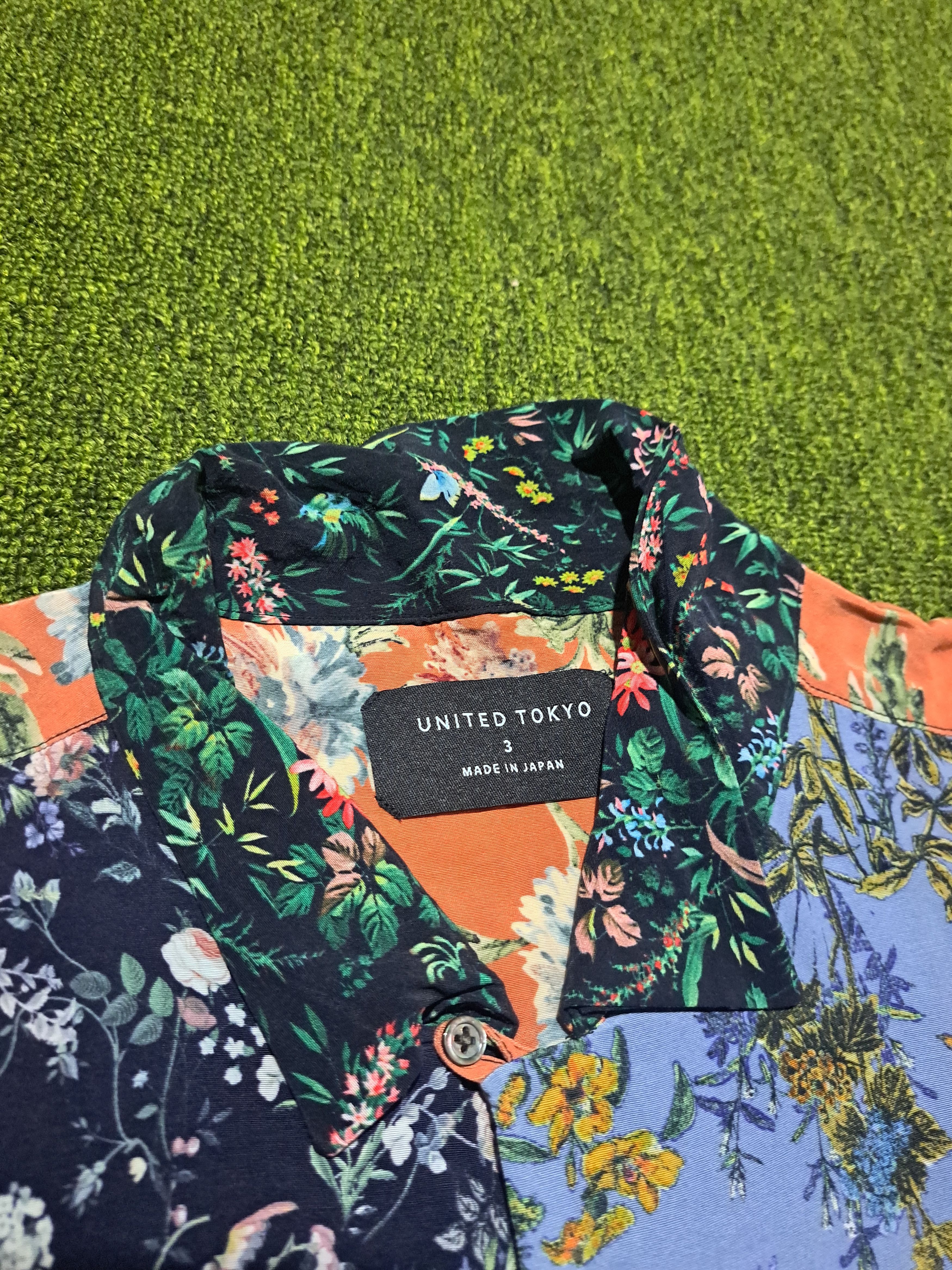 Japanese Brand United Tokyo Hawaiian Shirt Flower Mens Size 3 / L JPN Size US L / EU 52-54 / 3 - 4 Thumbnail