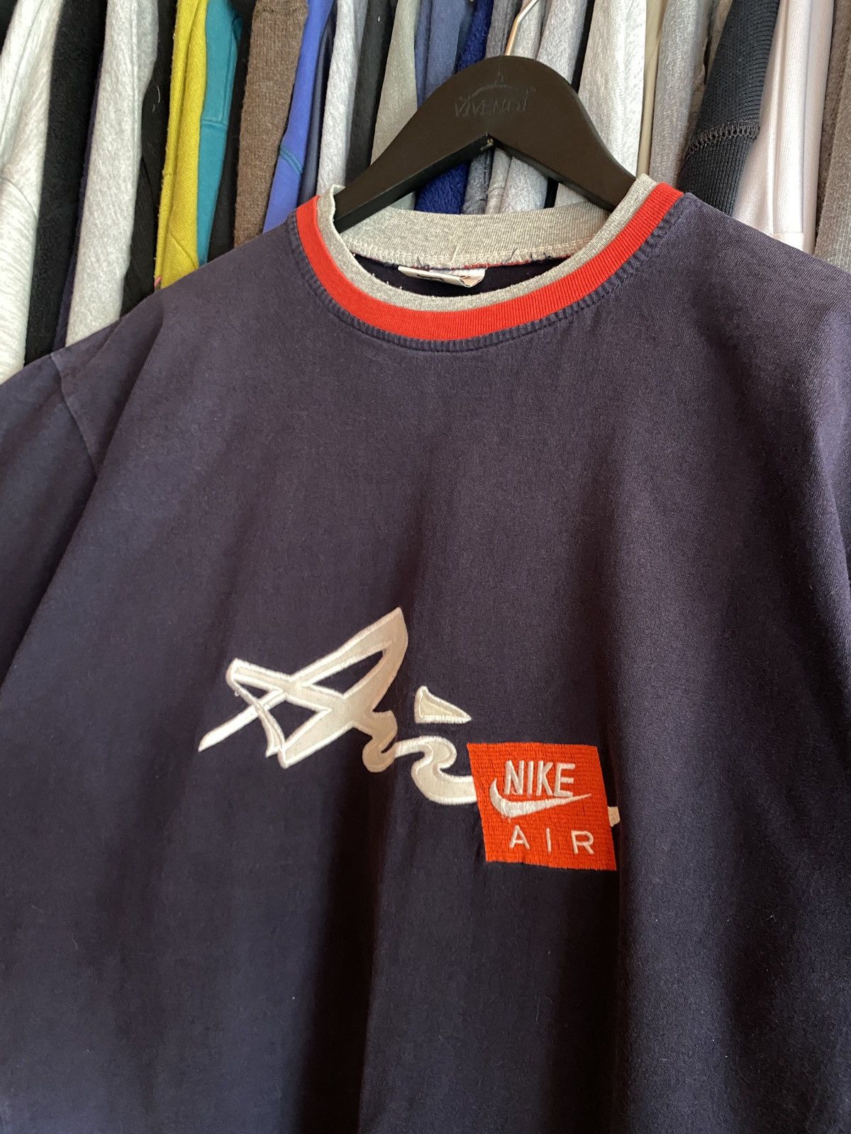 Nike VINTAGE NIKE BIG LOGO BOOTLEG T-SHIRT 90s Size US XL / EU 56 / 4 - 2 Thumbnail