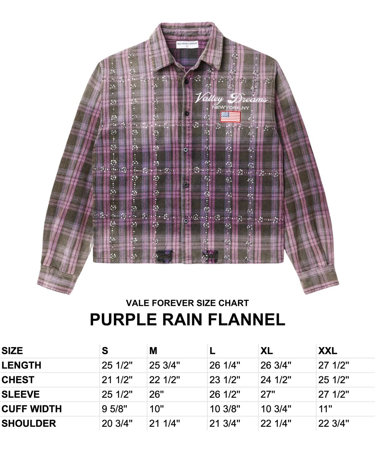 Vale Vale Forever Purple Rain Flannel Size US L / EU 52-54 / 3 - 7 Thumbnail
