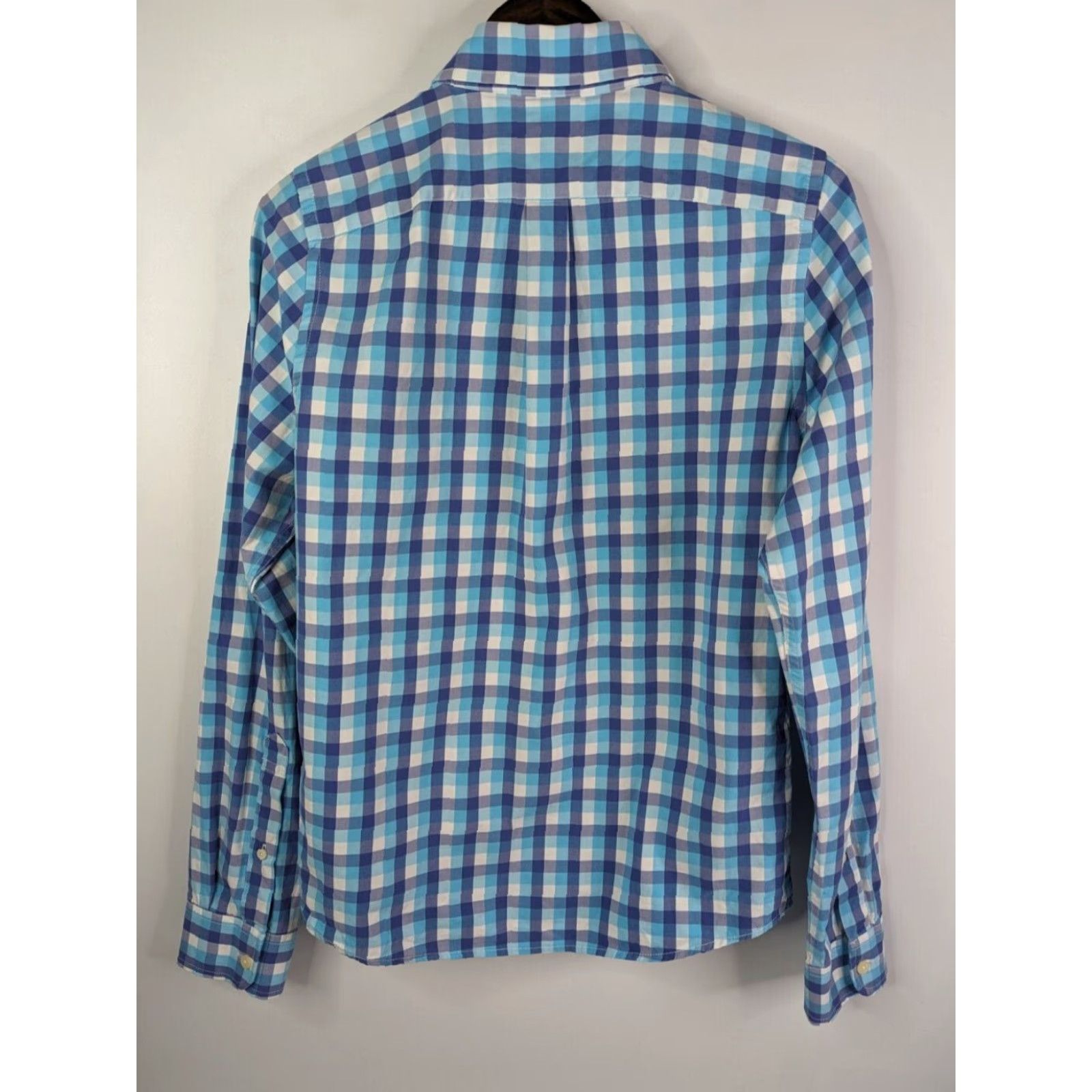 Abercrombie & Fitch Abercrombie & Fitch Button-Up Shirt Sz Medium Blue Check Muscle Fit Long Sleeve Casual Mens Size US M / EU 48-50 / 2 - 4 Thumbnail