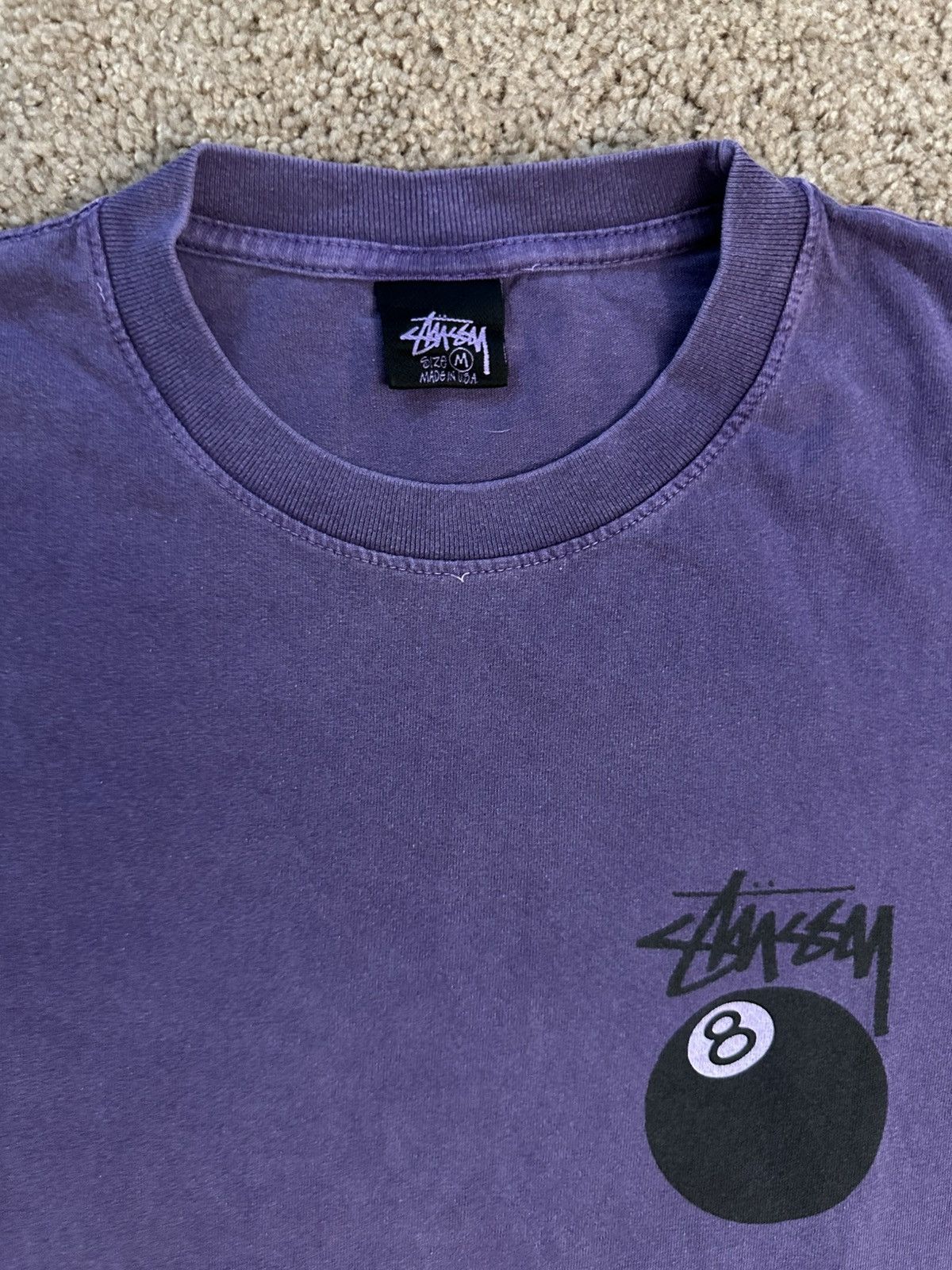 Stussy × Vintage Stussy 8-ball logo tee Size US L / EU 52-54 / 3 - 3 Thumbnail
