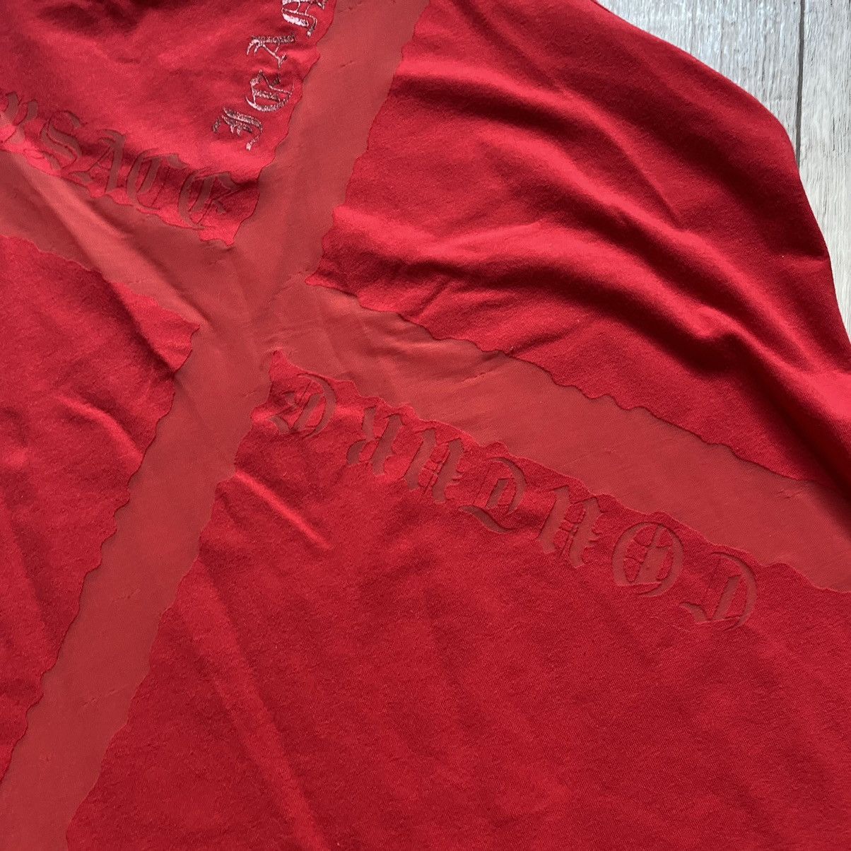 VERSACE Y2K X MESH RED TANK TOP