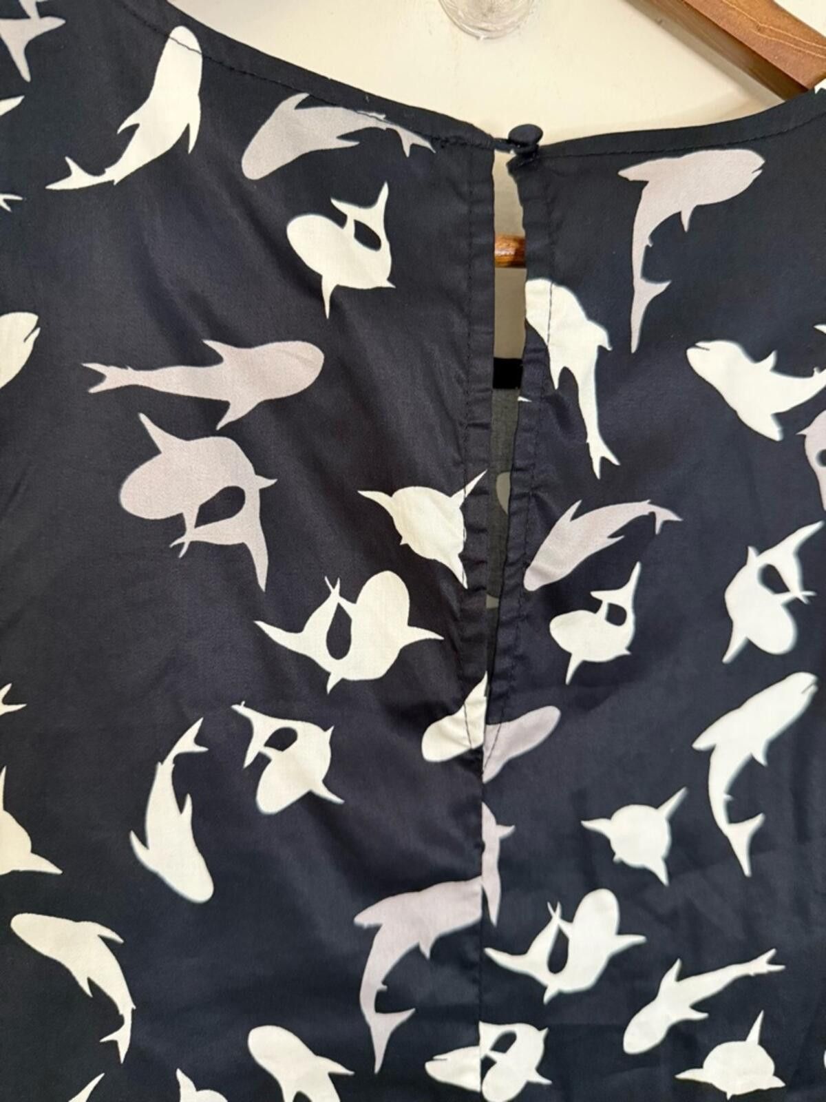 Other ModCloth Shark print mini dress black white resort SZ XS Size XS / US 0-2 / IT 36-38 - 4 Thumbnail