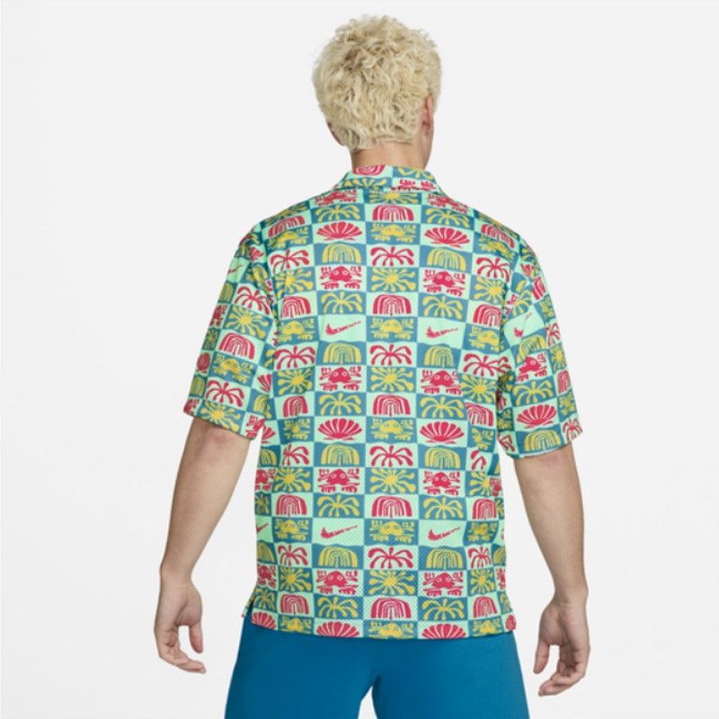 Nike Nike Mesh Button-Up Hawaiian Resort Camp Shirt Men's Small Size US S / EU 44-46 / 1 - 3 Thumbnail
