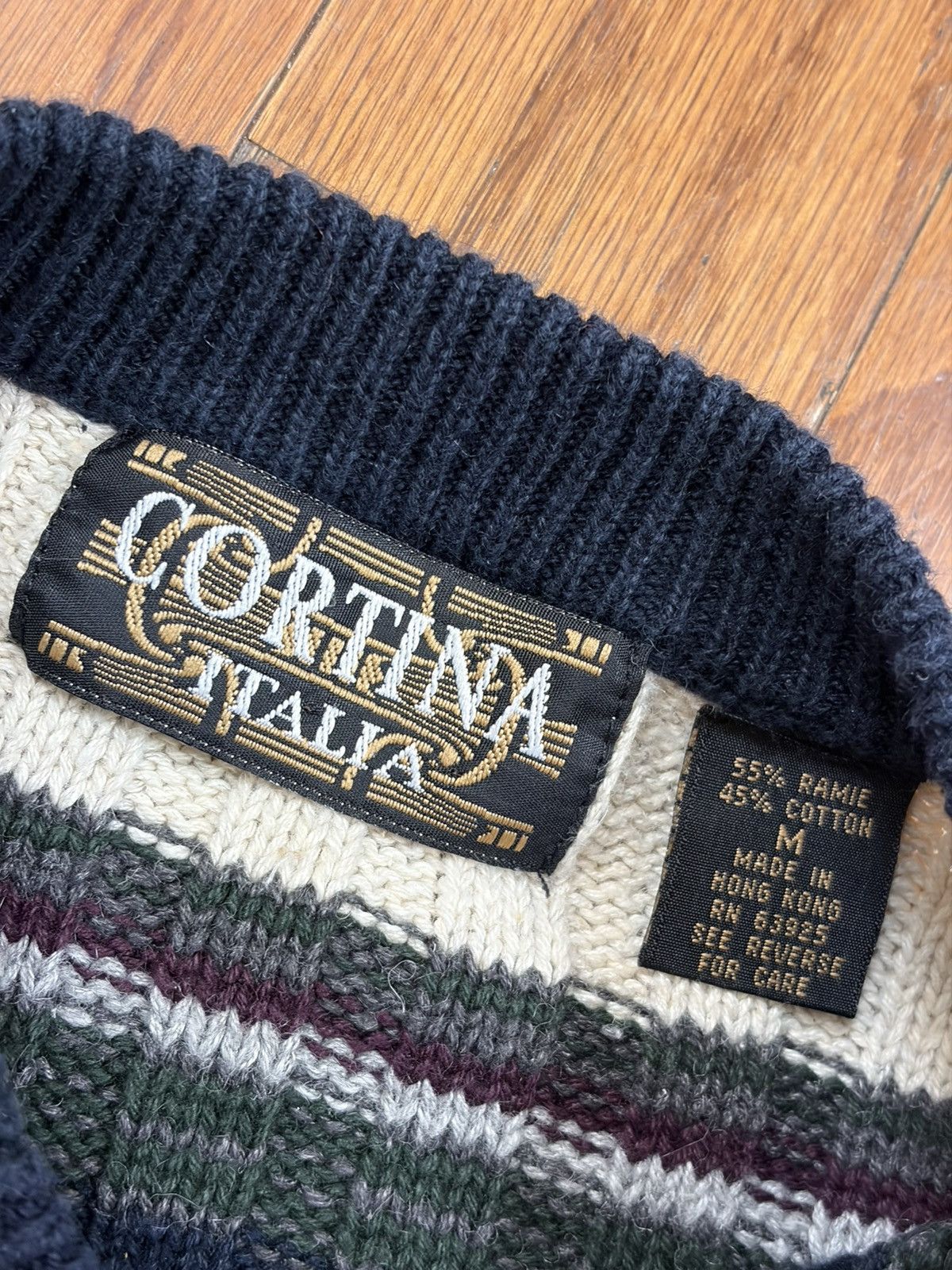 Cortina Vintage Cortina Italia Sweater Crewneck Chunky Knit 90s Size US M / EU 48-50 / 2 - 5 Thumbnail