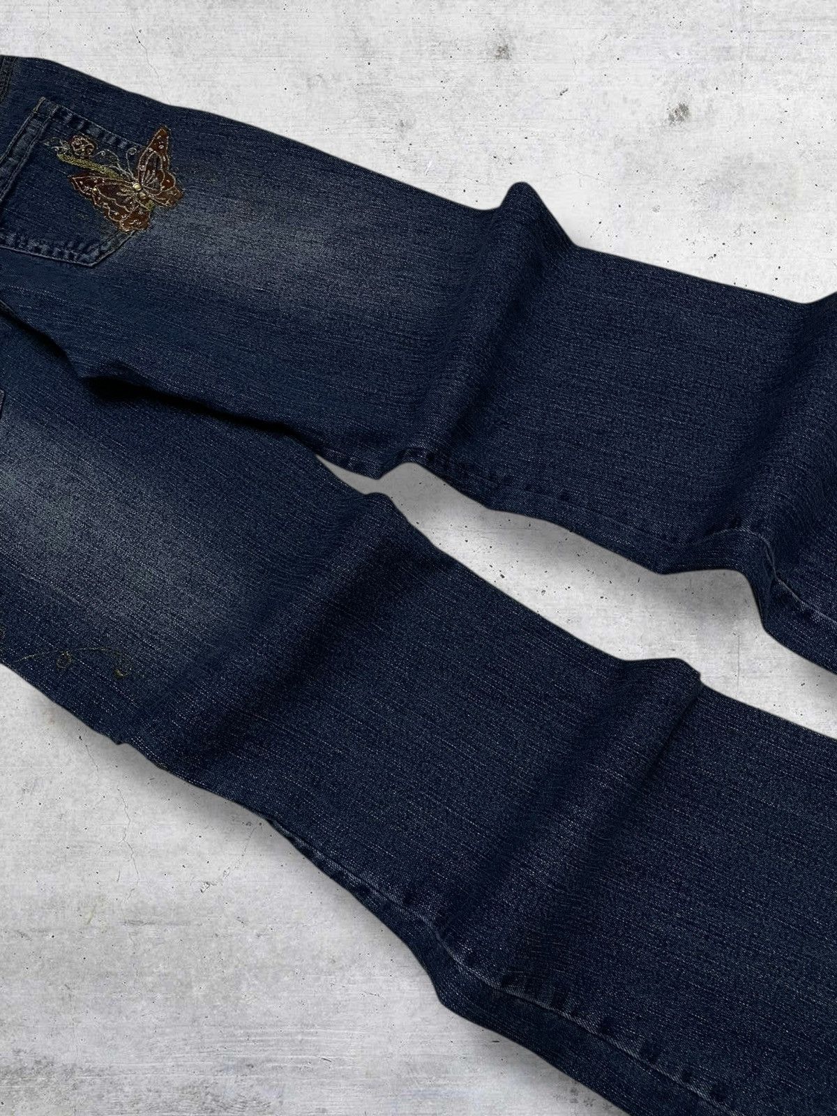 Tornado Mart VINTAGE 90S JAPAN BUTTERY NEPHENTES STYLE EMRBROIDERED FLARE Size US 30 / EU 46 - 14 Thumbnail