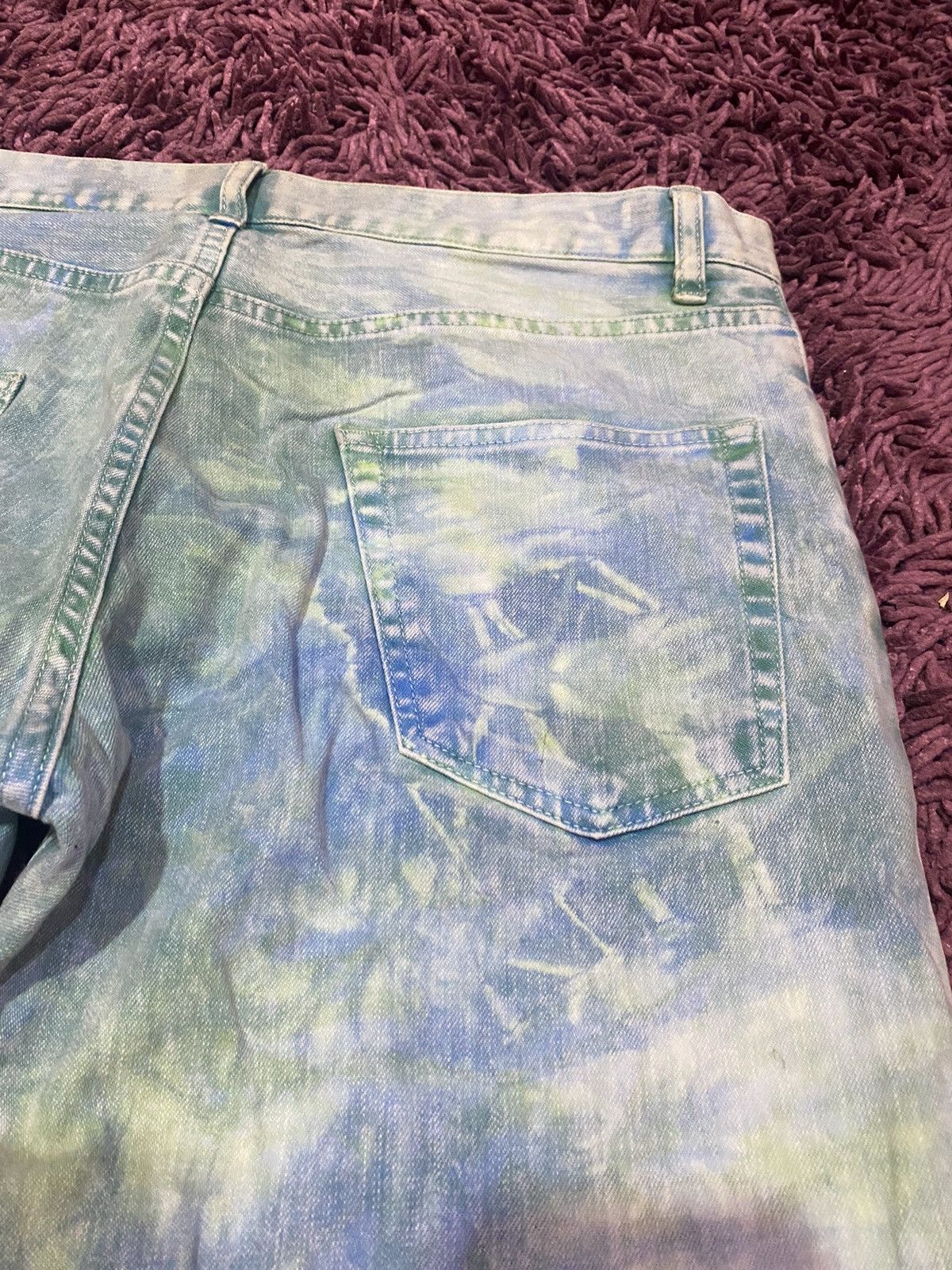 Vintage RARE🔥 Vintage Takeo Kikuchi Japan Bleach Acid Wash Design Size US 33 - 10 Thumbnail