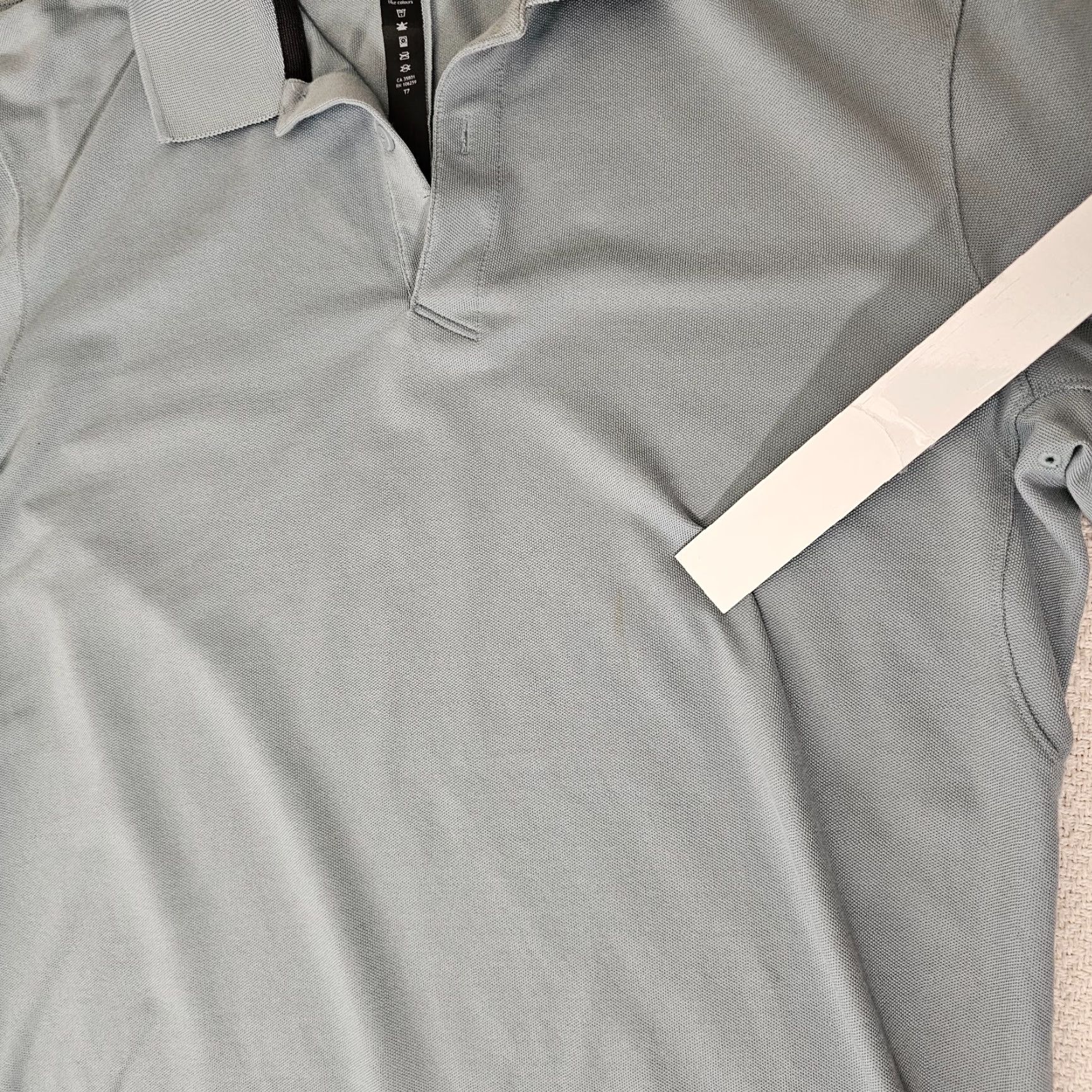Lululemon Lululemon Men's Polo Shirt Short Sleeve Slim Fit Casual Knit Golf Blue M Size US M / EU 48-50 / 2 - 5 Thumbnail