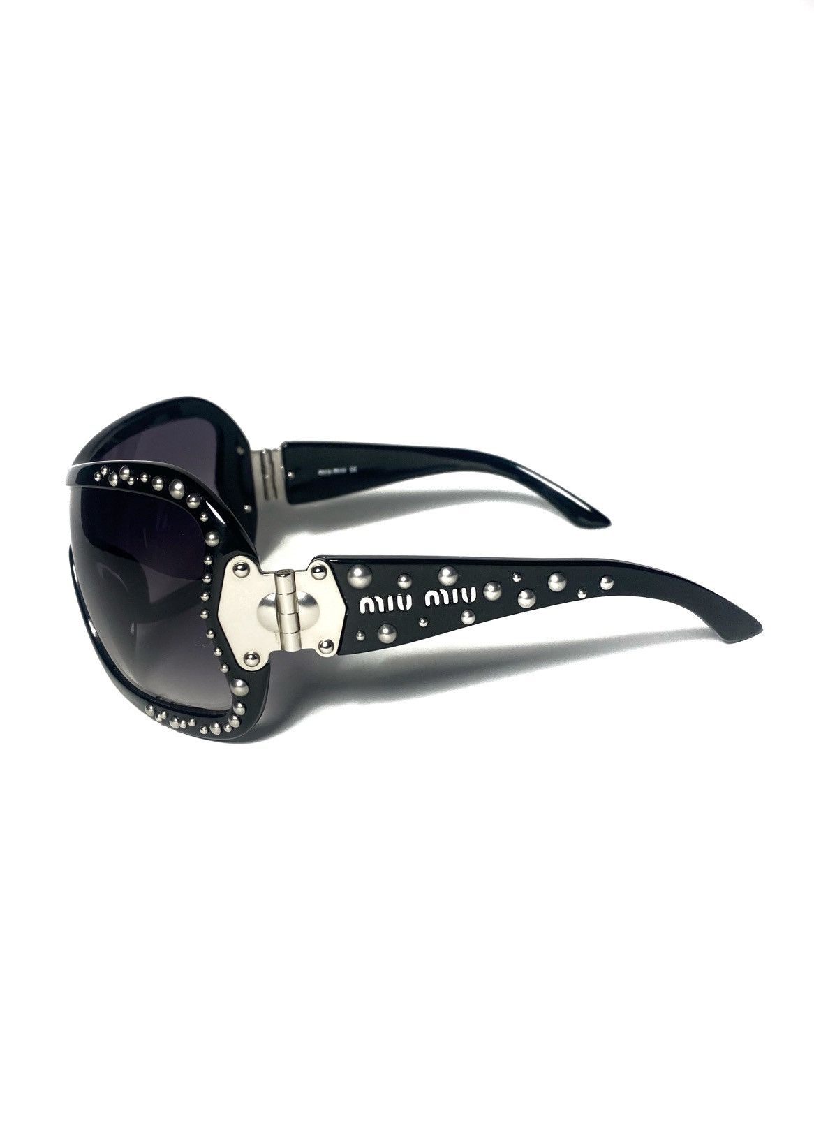 Miu Miu Silver Stones Vintage Miu Miu Sunglasses Size ONE SIZE - 6 Thumbnail