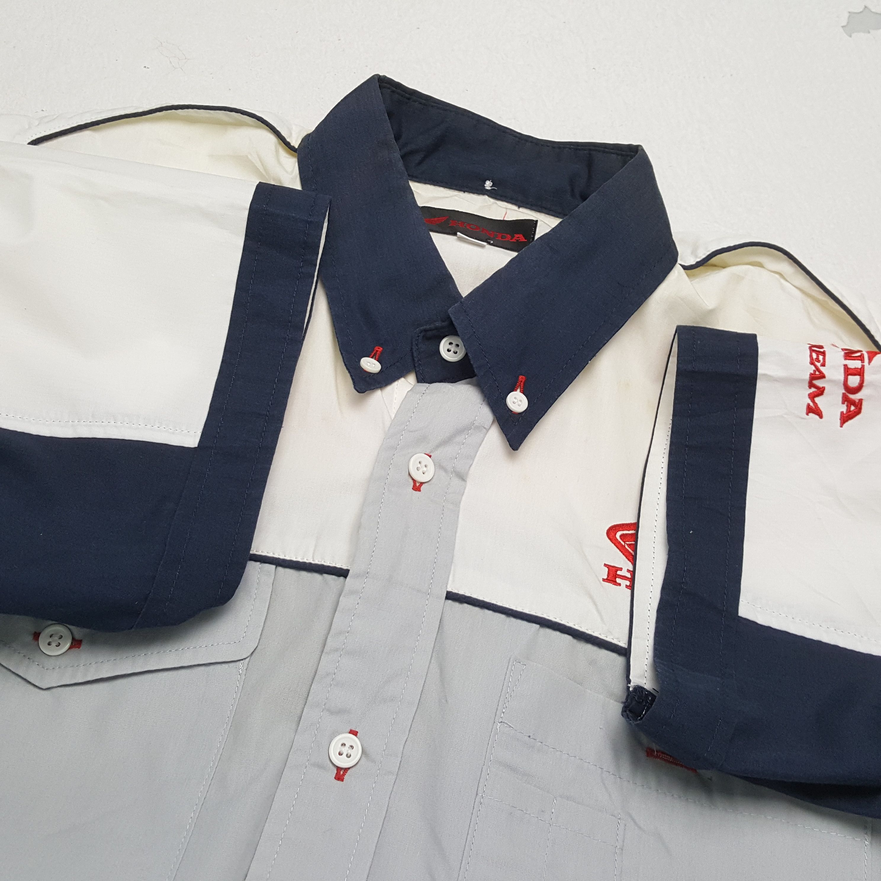 Honda × Vintage HONDA DREAM Japanese Motorsports Workwear Shirt Size US L / EU 52-54 / 3 - 8 Thumbnail
